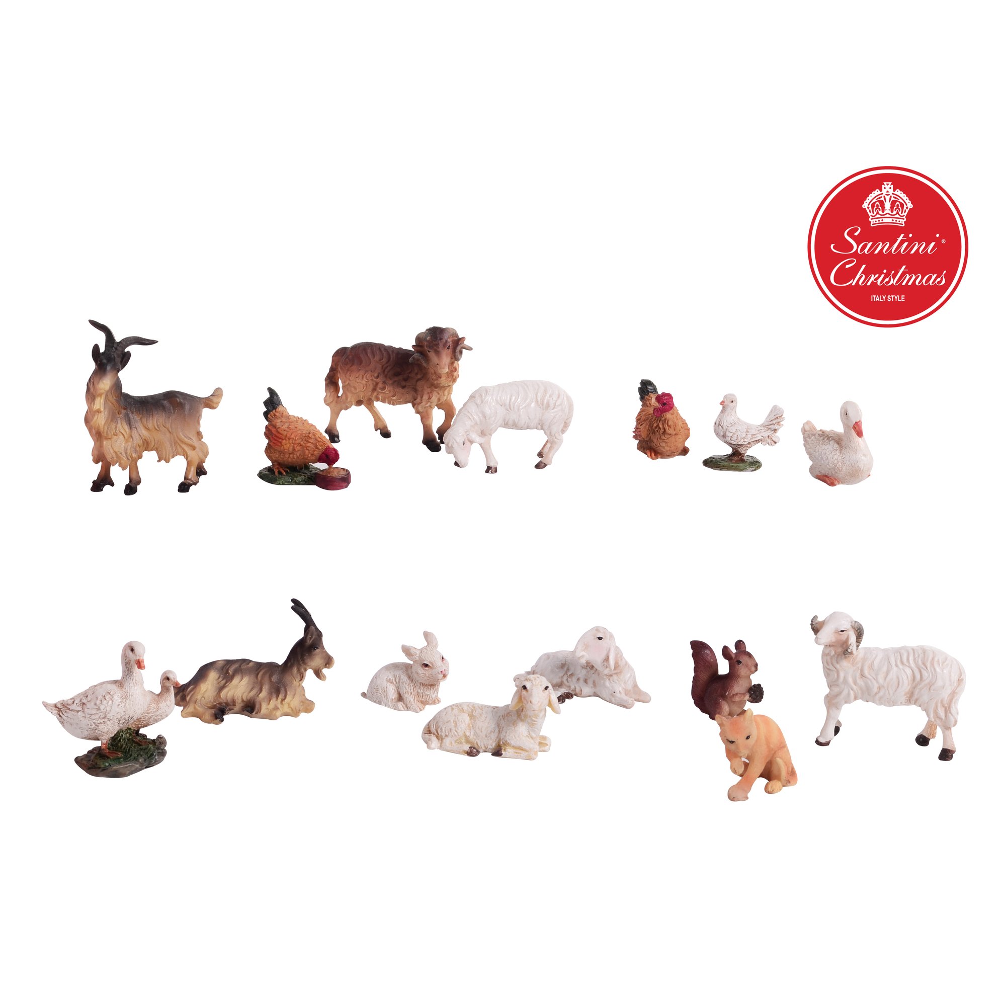 JG ANIMALES 15PZ 6CM 6.5CMH - 026-490413