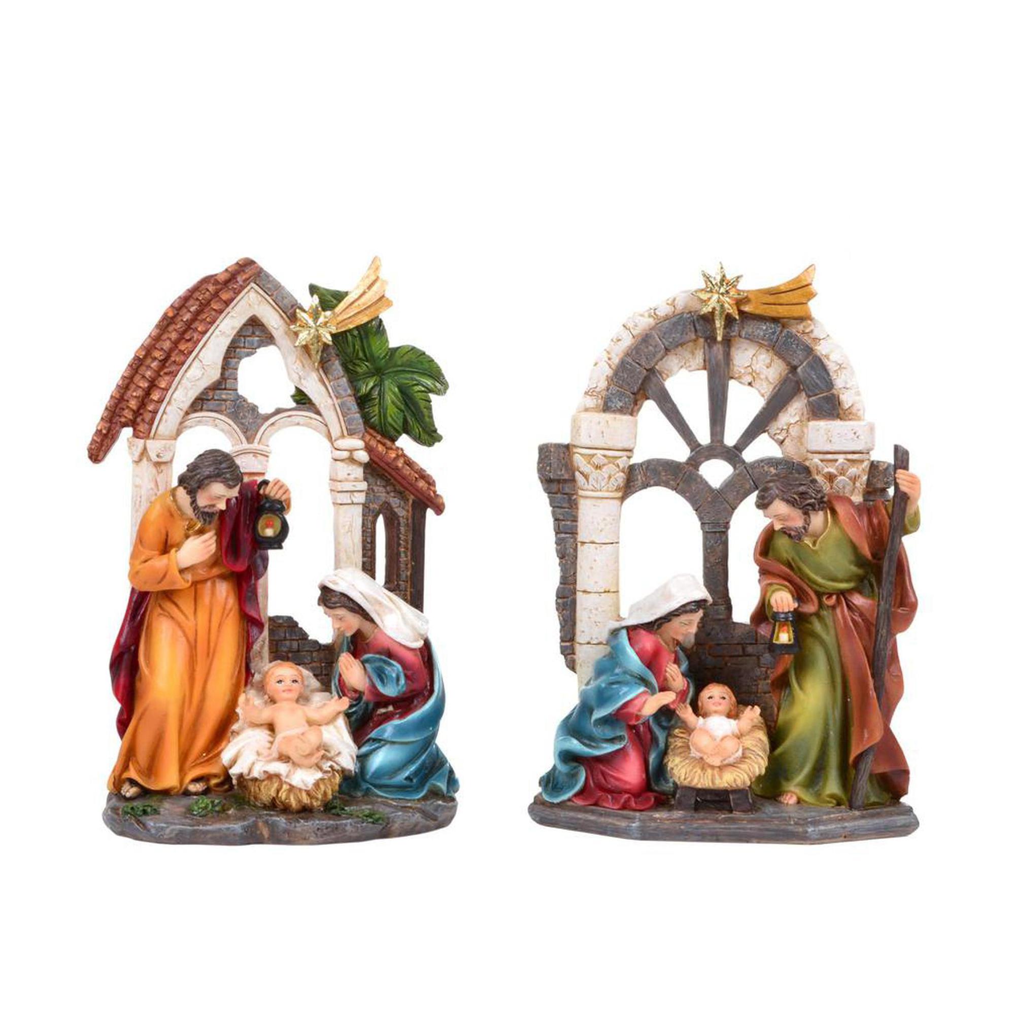 SANTA FLIA FIG 2SETS 9X3X13CM - 030-492861