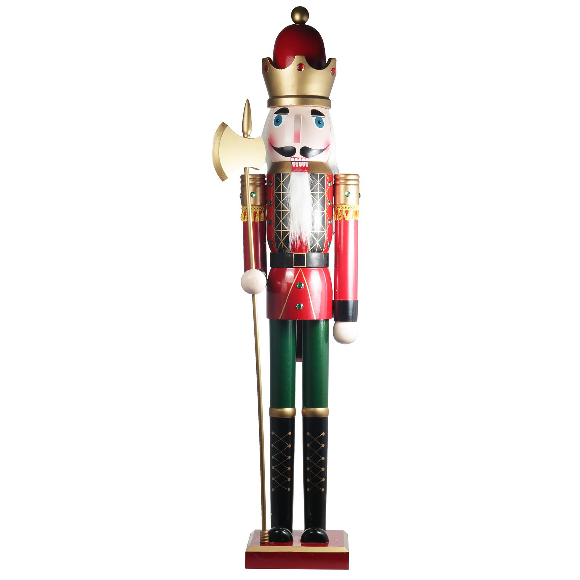 152CM HAND-PAINTED WOOD NUTCRACKER - 049-414015