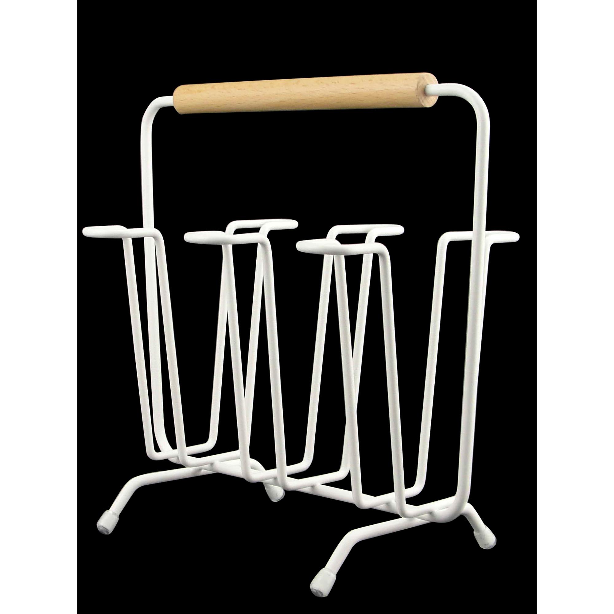 CUP HOLDER W/WOOD HANDLE - 082-112368