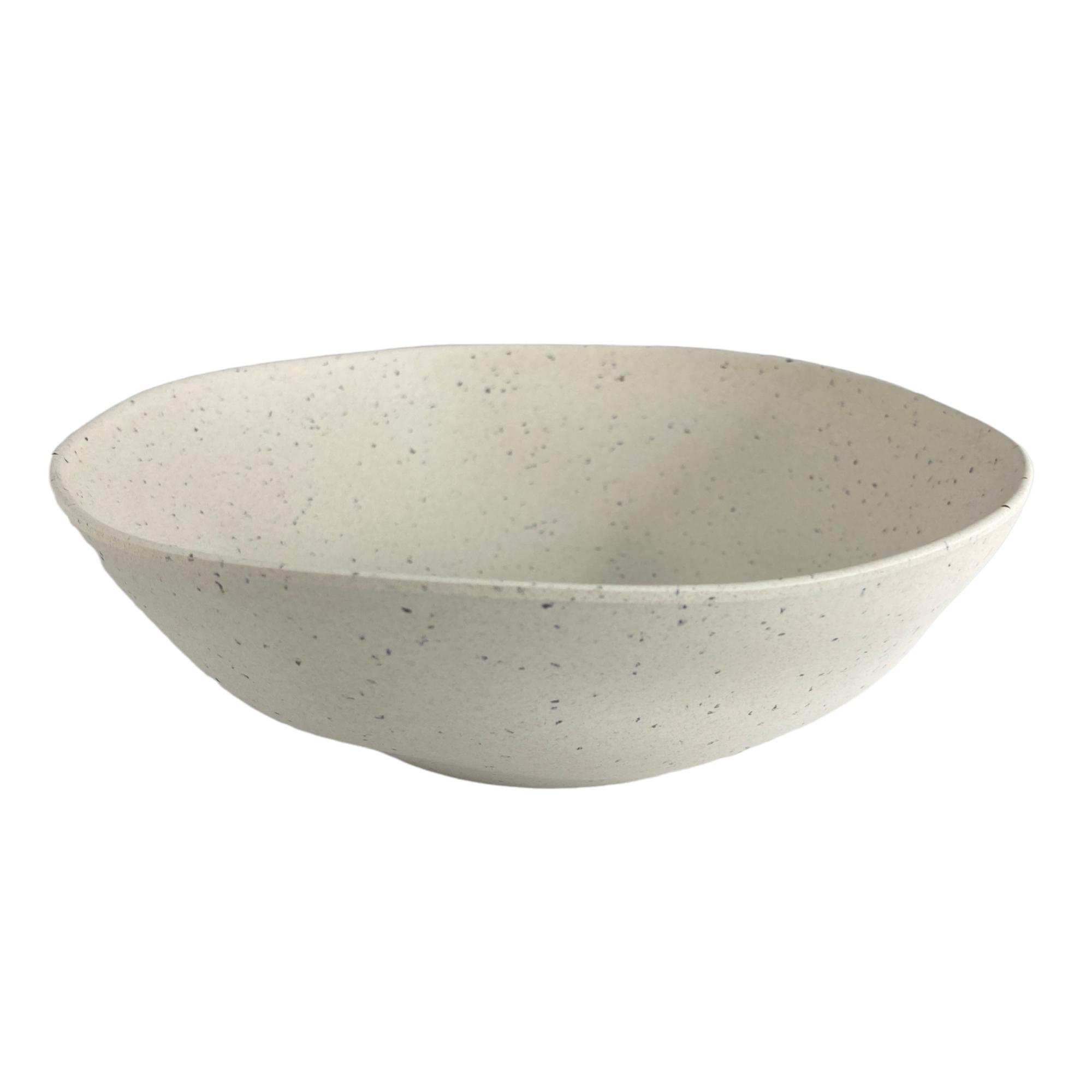 Organic shape Speckle Bamboo fibre 7-3/7" bowl - 085-292861