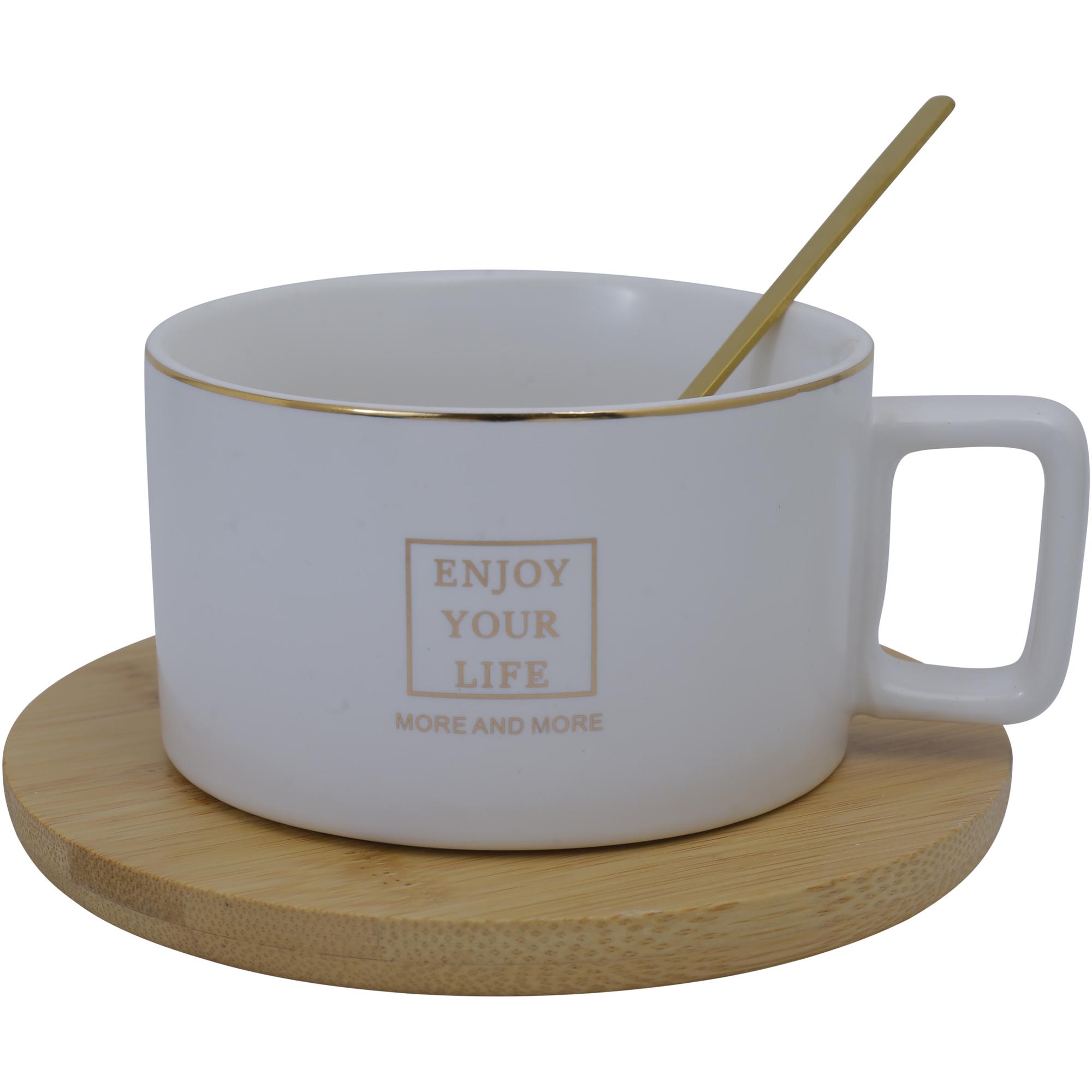 JG TAZA C/PLATO C/CUCHARA 3PZ - 087-880090