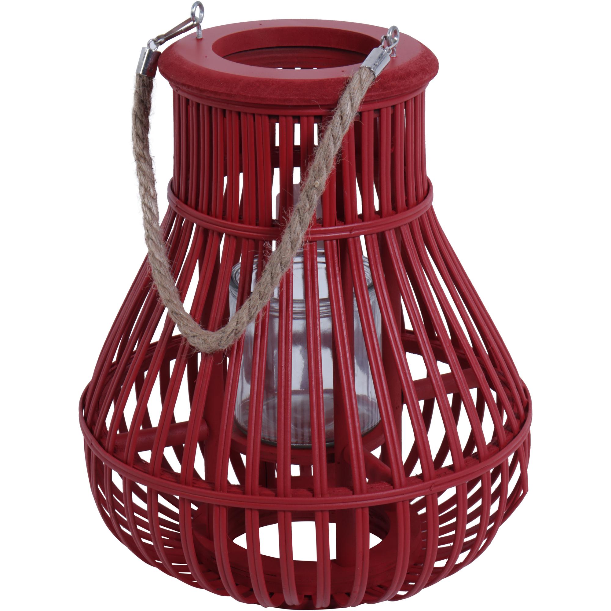 grass basket w/wood feet - 088-110041