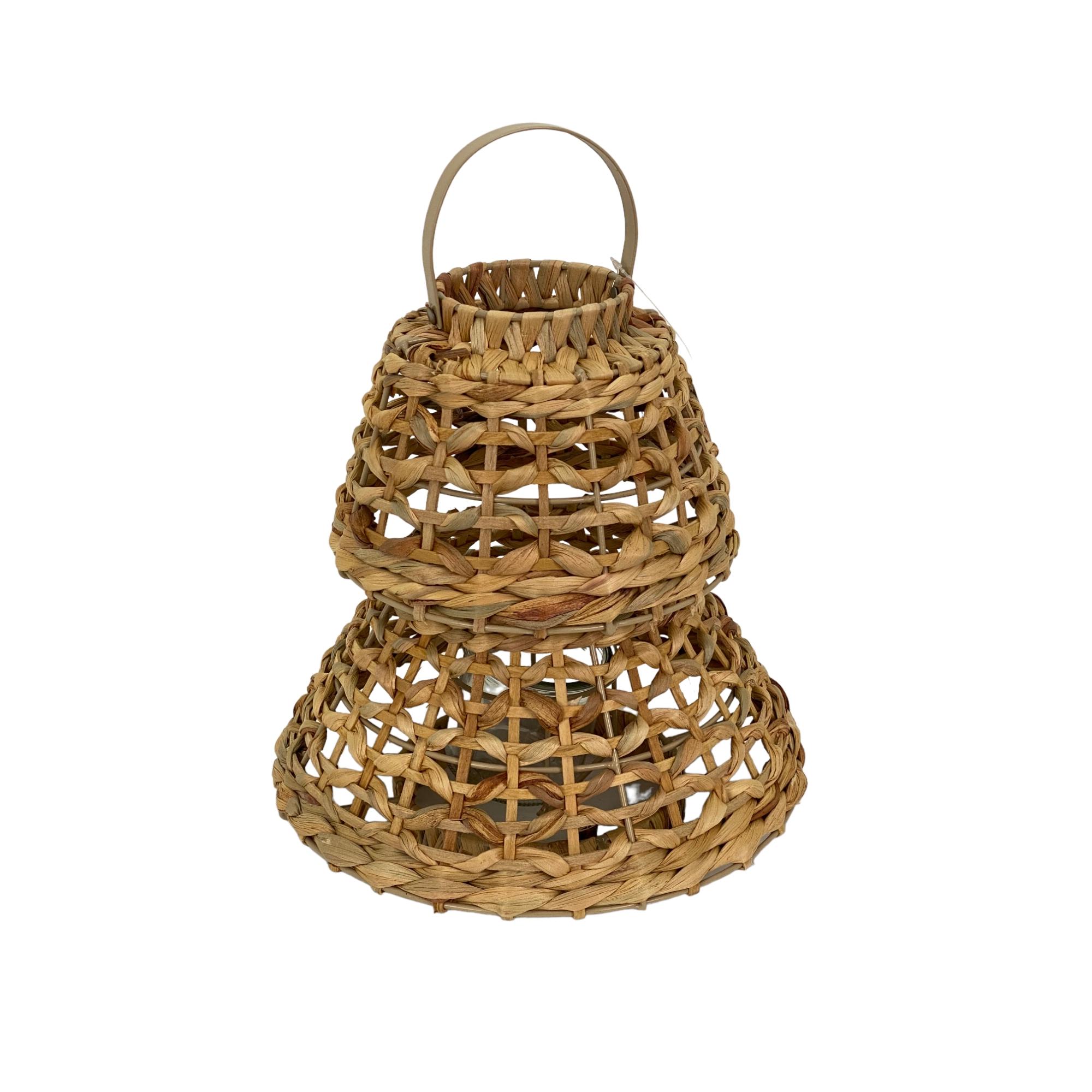 110238 grass lantern w/glass - Noritex