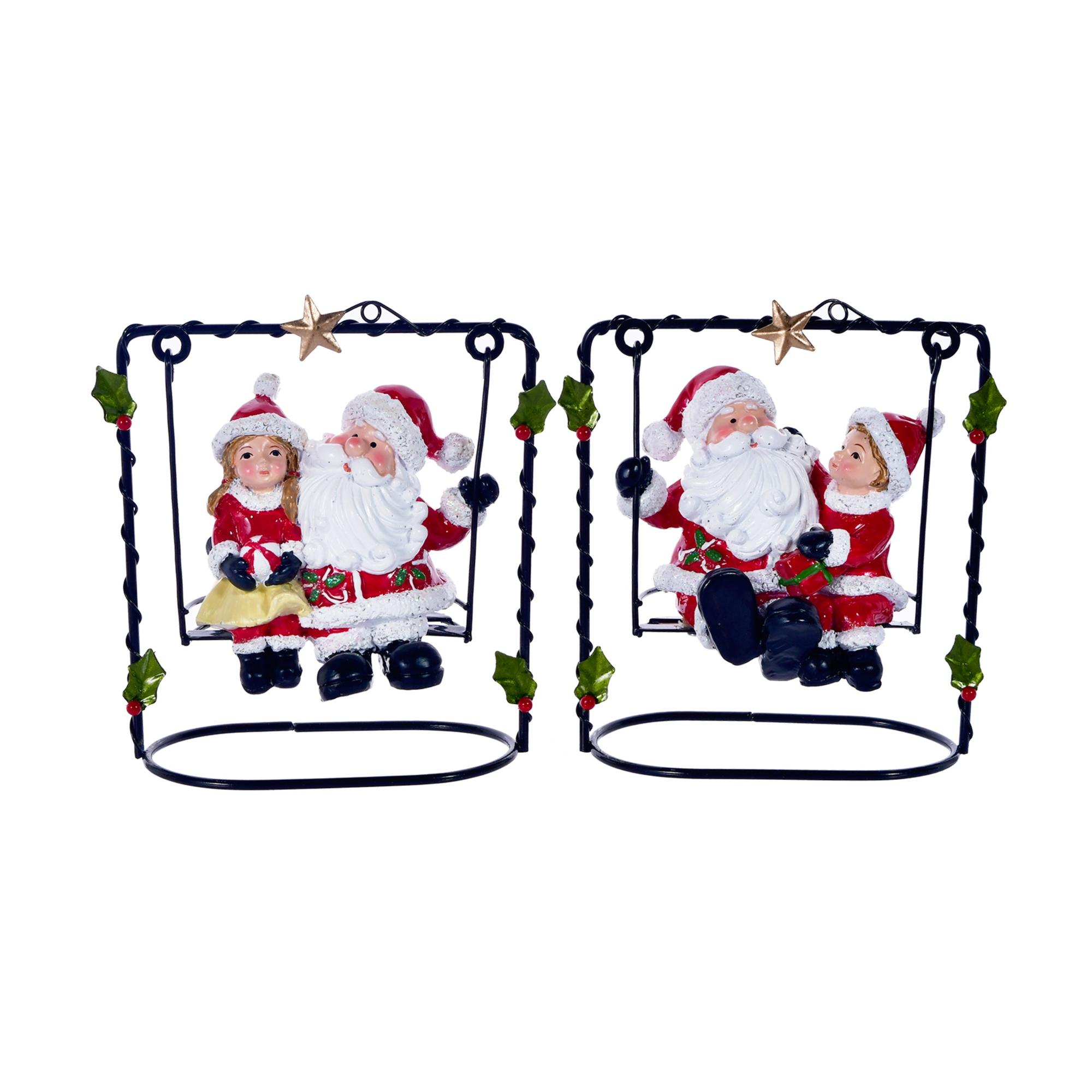 SANTA DECOR 2SURT 11X7X12CM - 100-0500079