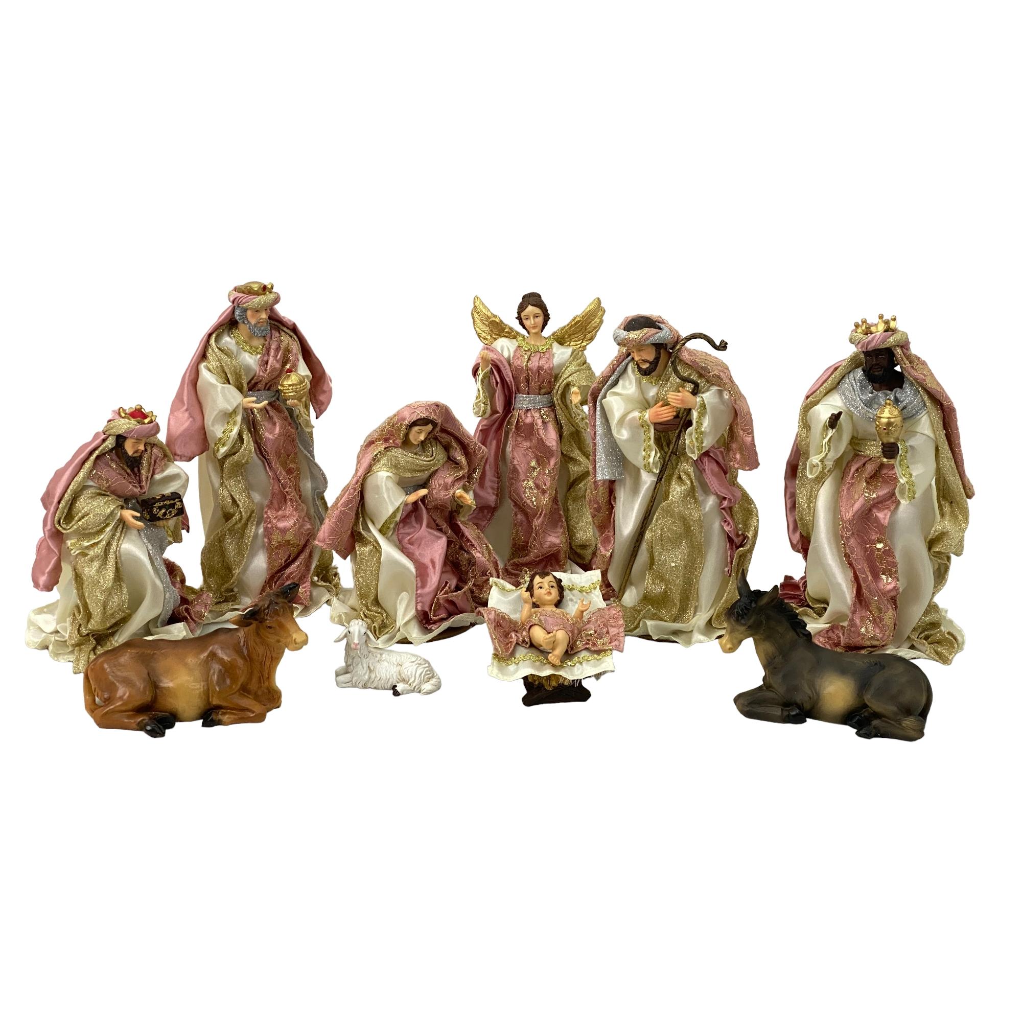 14" FABRIC NATIVITY SET - 100-4900512