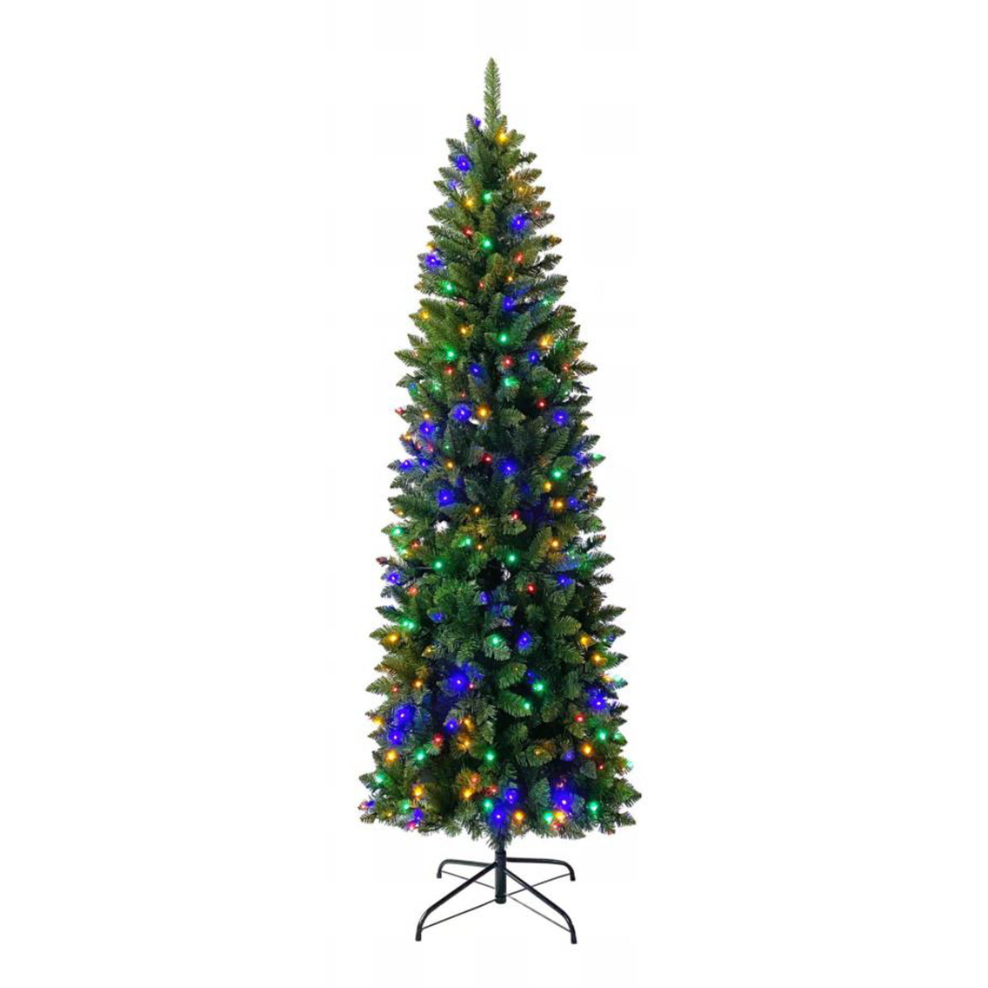 7FT QTY Tips PVC Slim Christmas tree with 450LED lights - 110-0400092/1