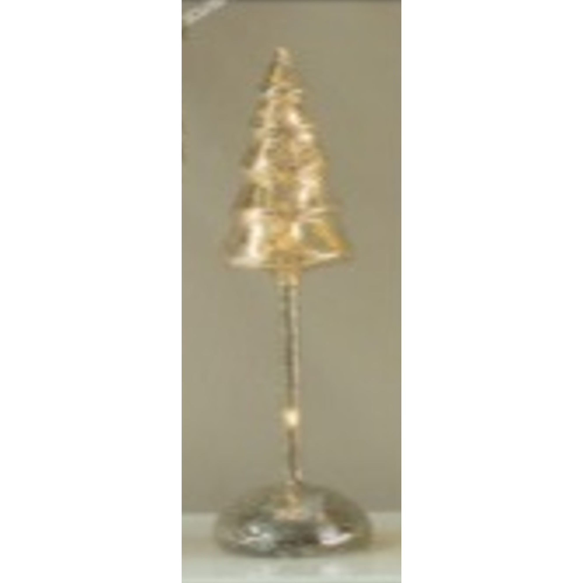 9.3*25cm glass tree table decolight with 8 warm LEDB/O(2AAA - 120-0100134B