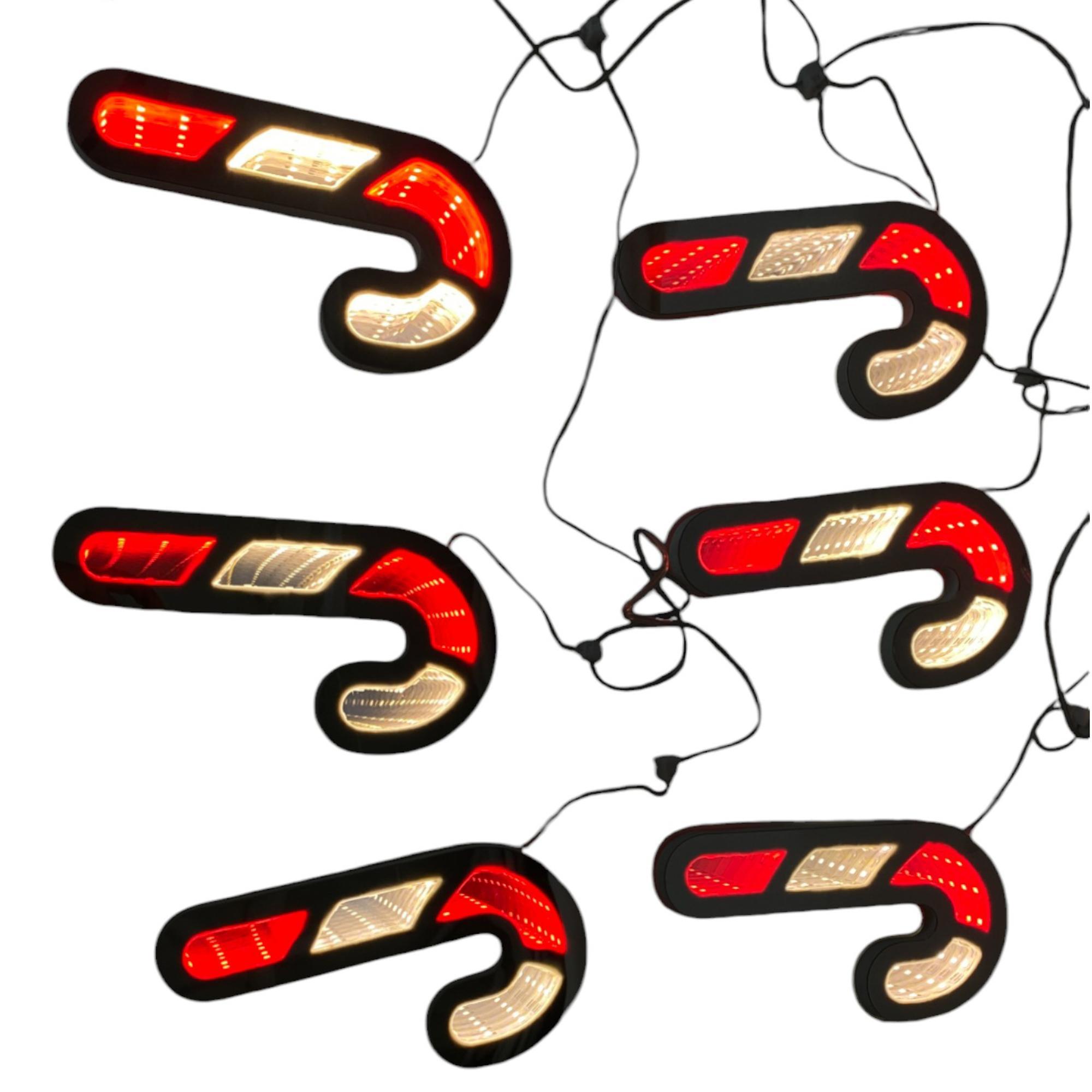 175CM INFINITY GARLAND WITH 6CANDY CANES - 120-0200020/1-BRZ