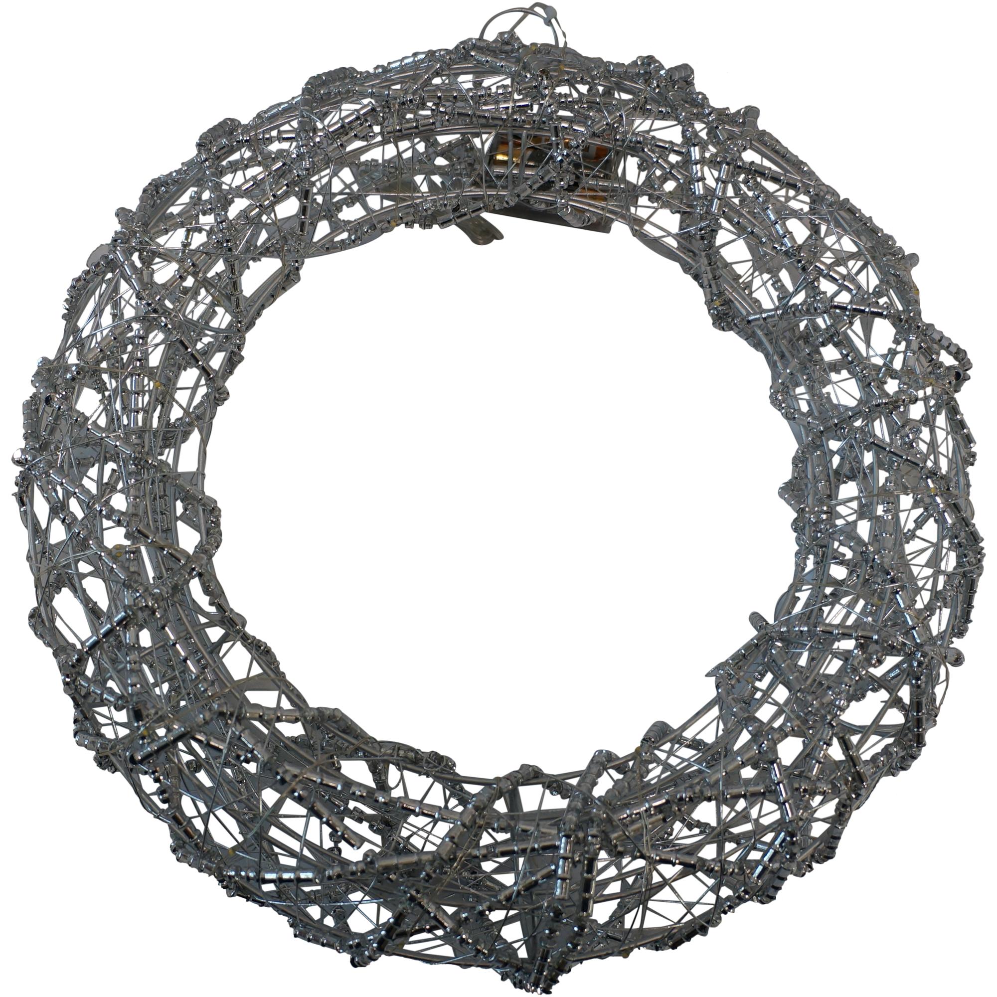 WREATH (BIG BEAD)  WITH 40PCSLED - 120-2000131