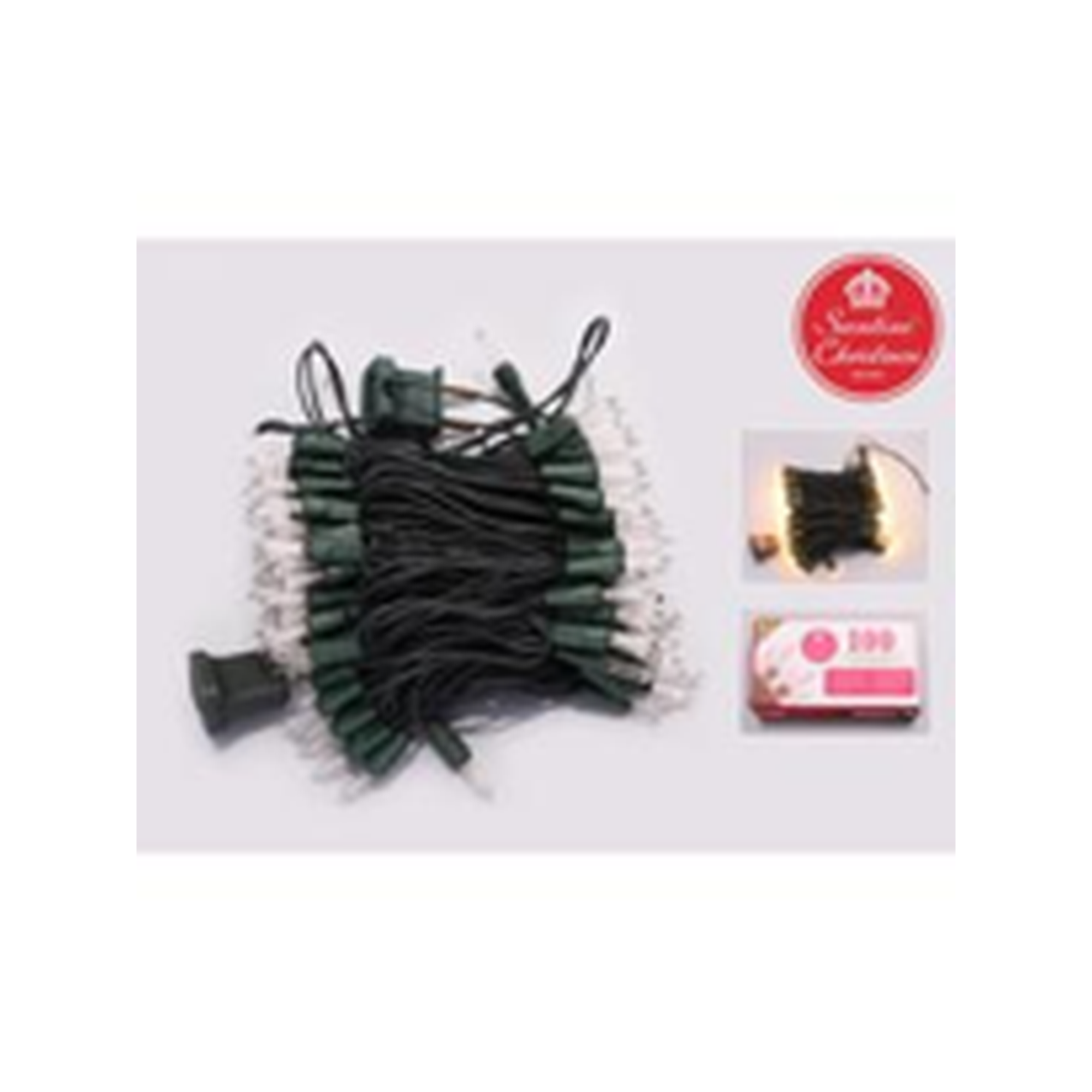 100 UL CLEAR BULB W/GREEN CABLE 110V (END TO END)
UL CERTIFI - 120-3900394/1