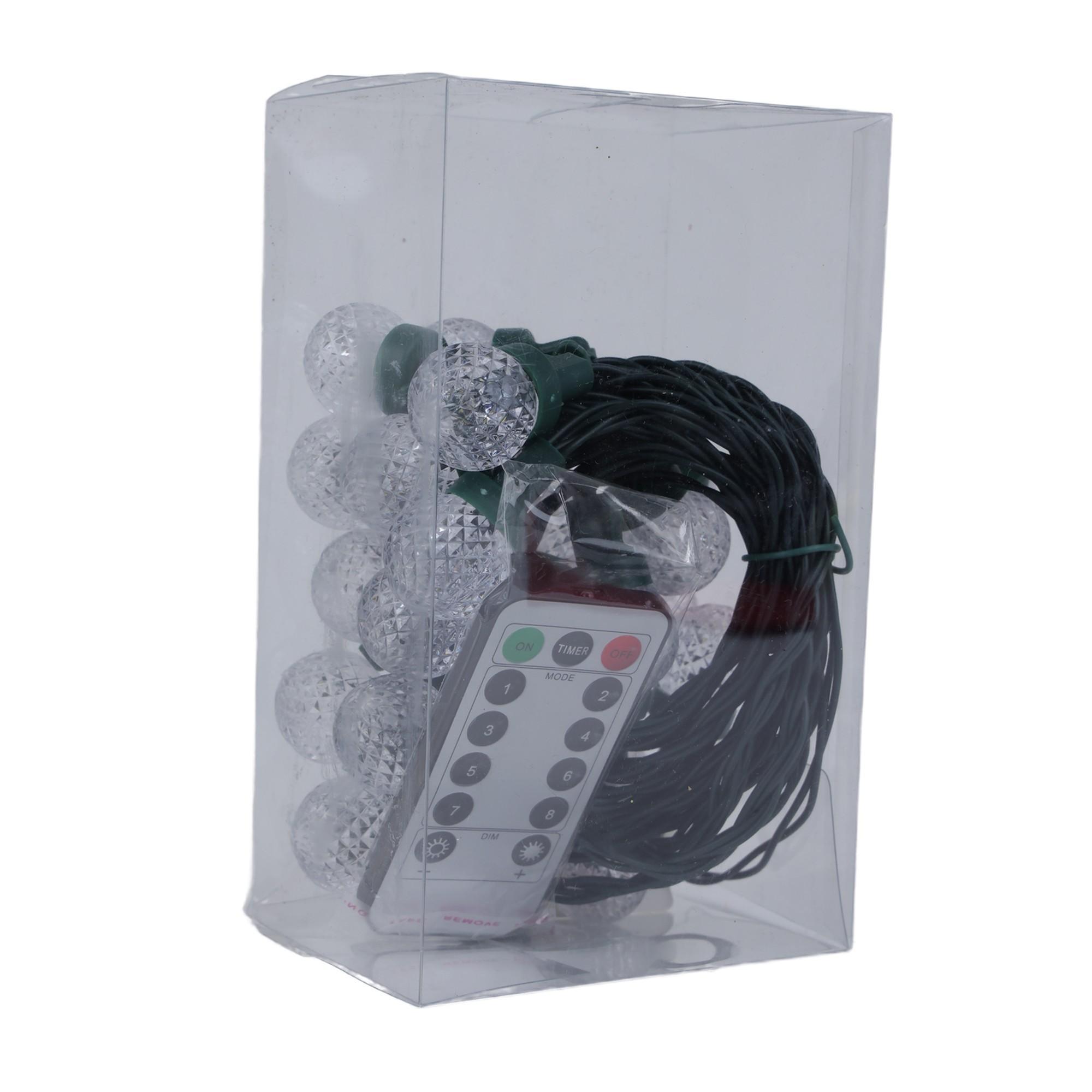 25L LED G25 CHRISTMAS LIGHTS GREEN WIRE WARM BULB USB POWERE - 120-3900419U