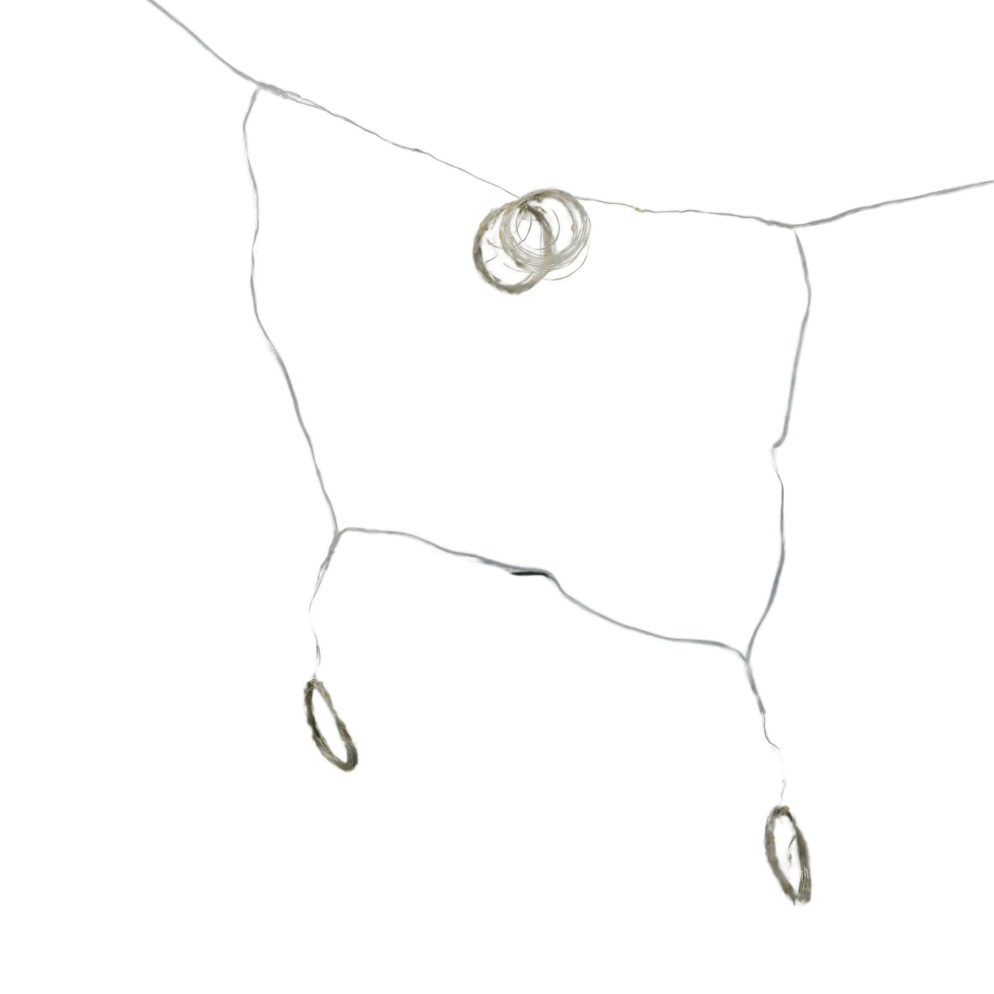 200L MICRO LED WHITE ICICLE LIGHTS 3M2M USB POWERED WREMOTE - 120-3900444U