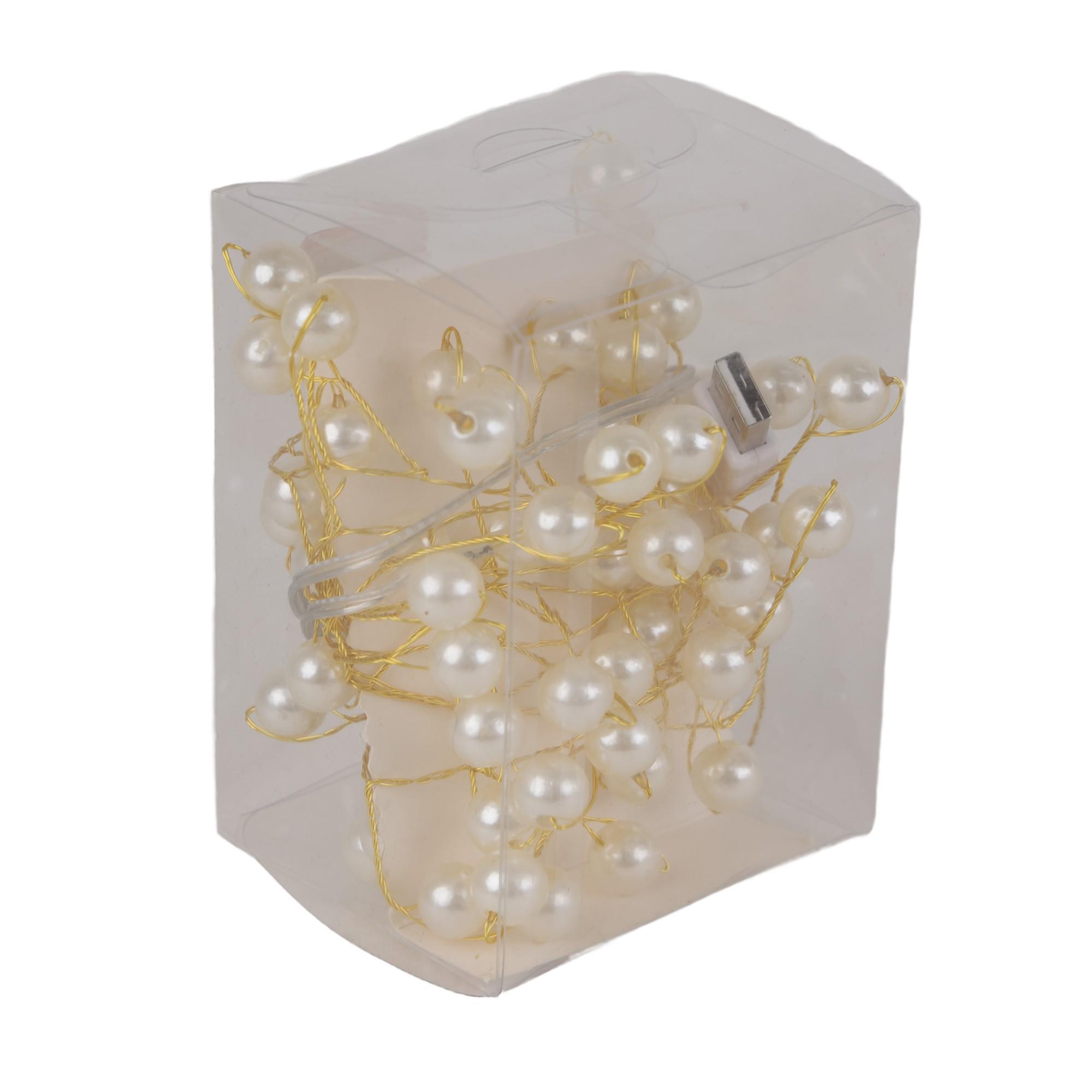 MINI COPPER LIGHT WITH PEARLS - 120-7000104U