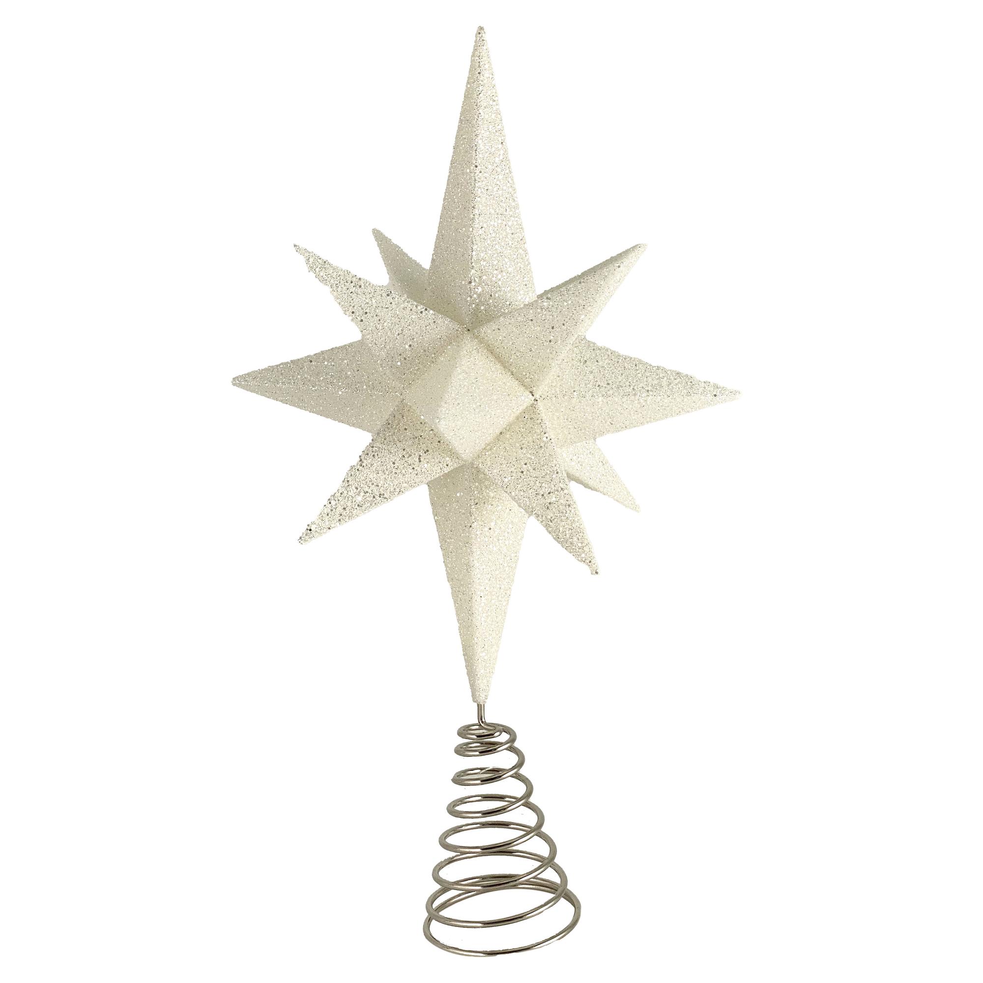 PLASTIC GLITTER 3D STAR TREE TOPPER - 130-0200167