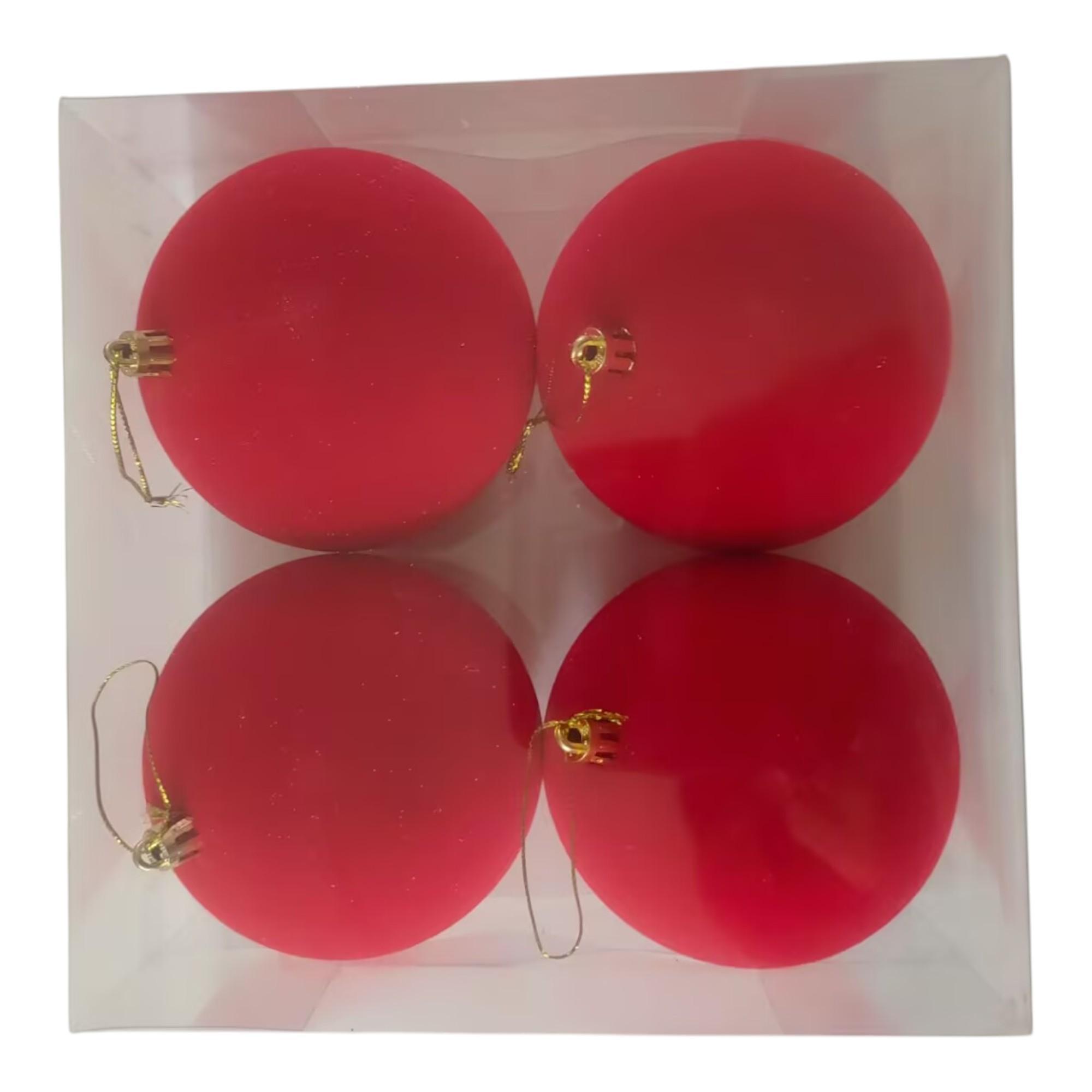 BOLAS DE 10 CM EM CAIXA DE PVC DE 4 PEÇAS - 130-2502553