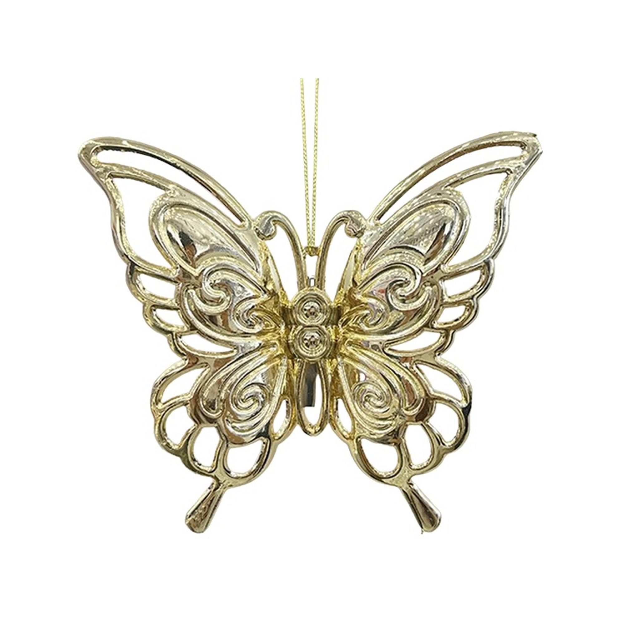 DECORAÇÃO DE BORBOLETA 14,3X0,5X12,2CM - 130-4200886