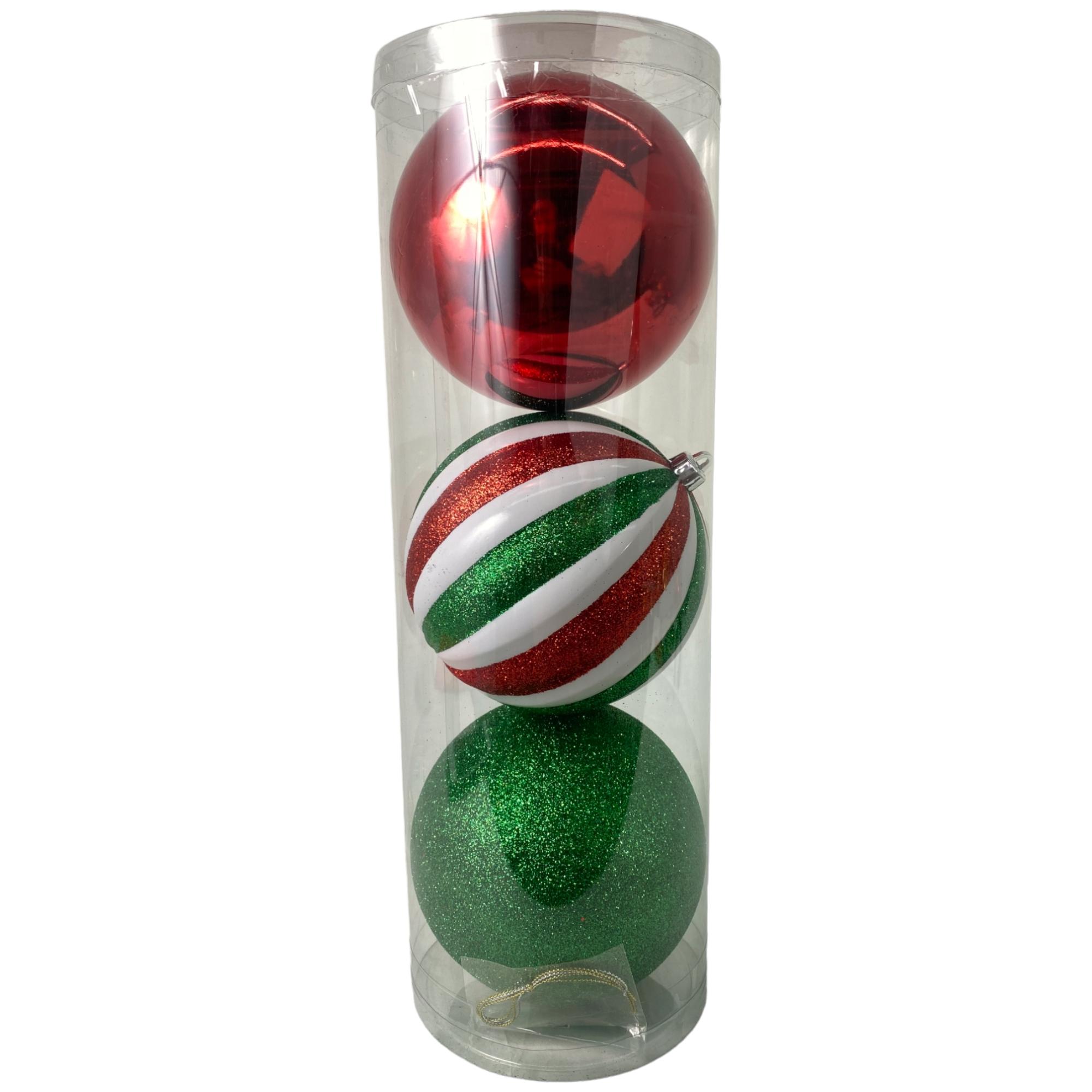 BOLA DE DECORAÇÃO DE JARRO 120 MM 3 PEÇAS 12 0 MM - 130-9502561