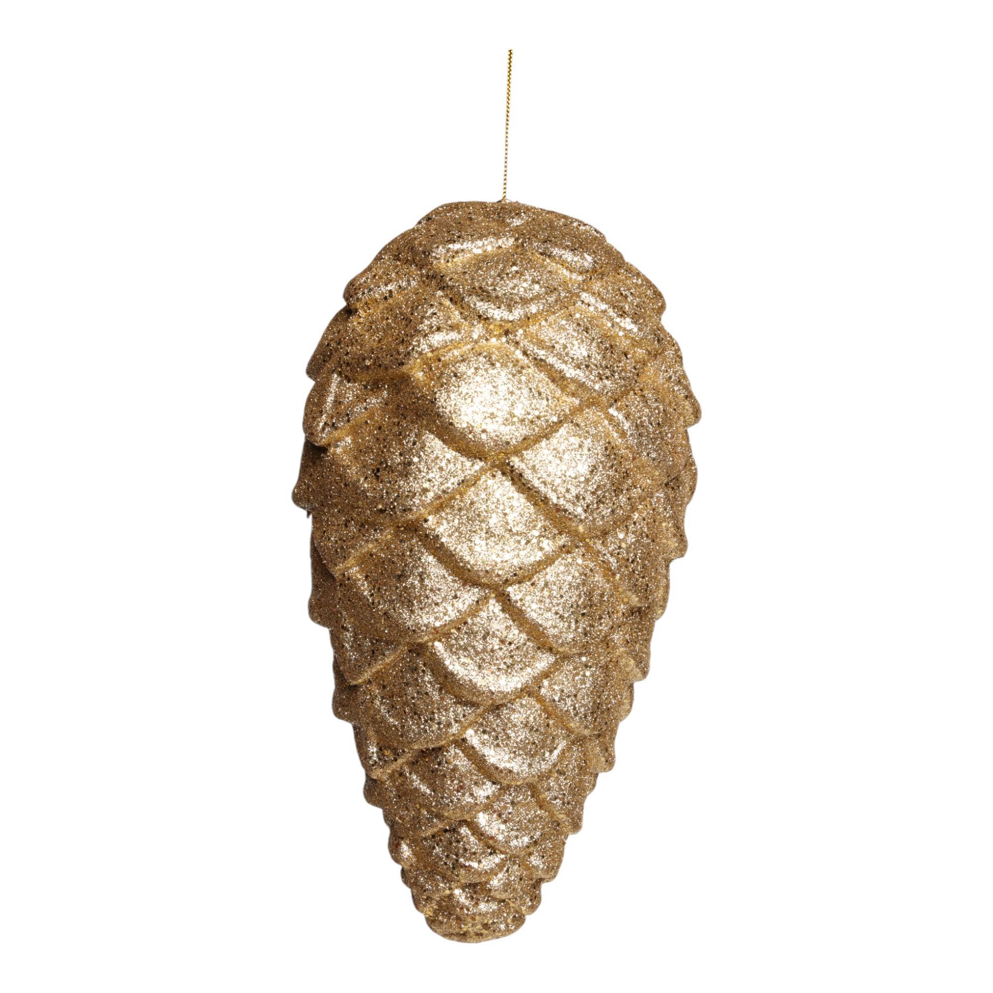 11INCHES GLITTER PINECONE - 140-5702691