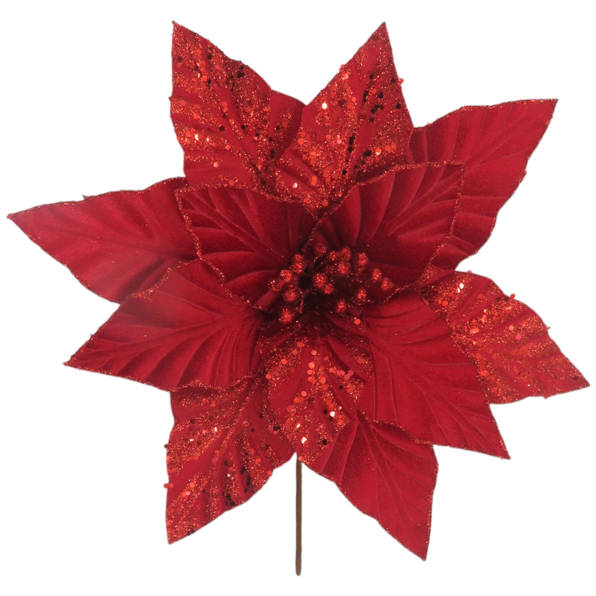 DECORAÇÃO DE POINSÉTIA X33X30CM - 140-5802800