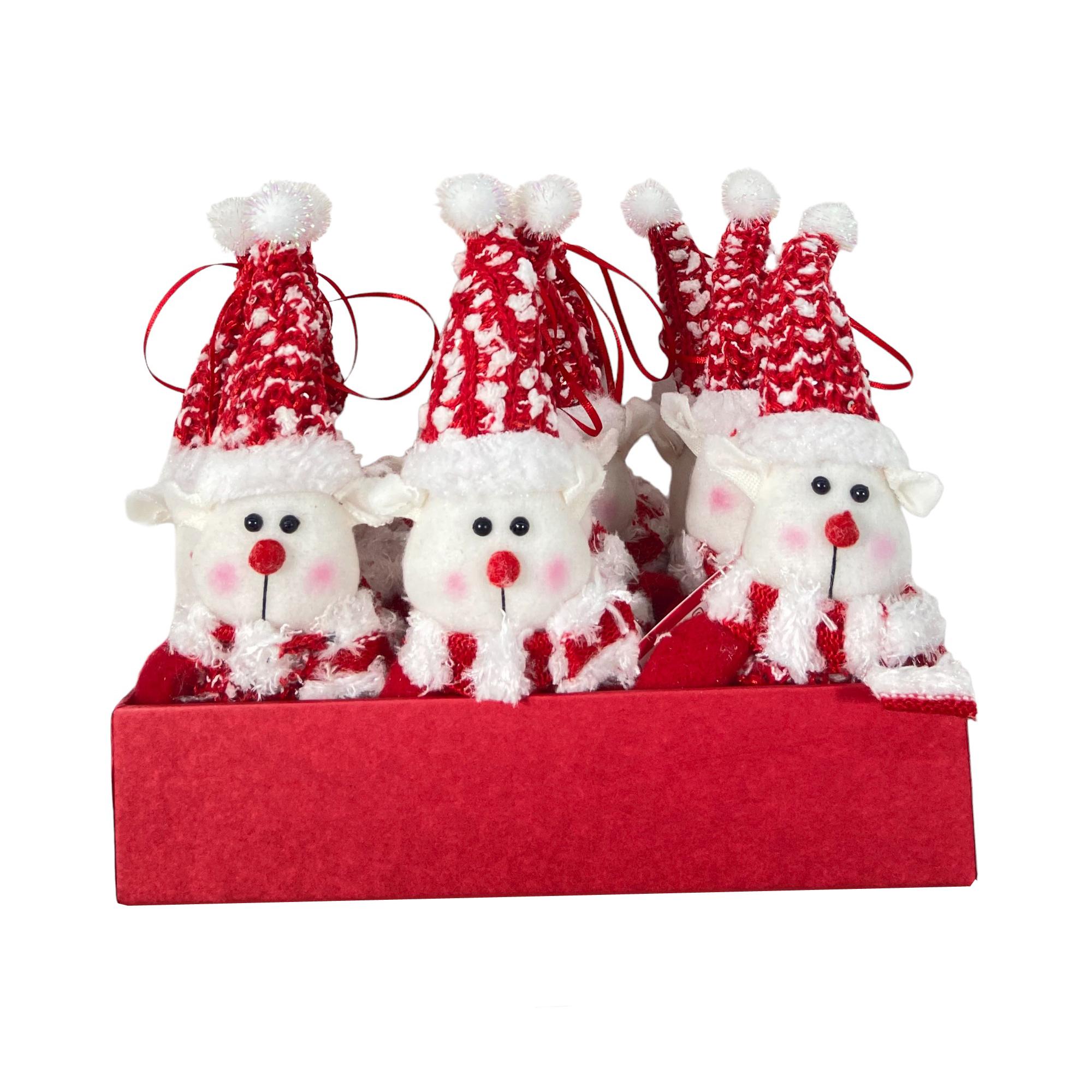 14CMH REINDEER ORNAMENT12PCS IN PAPER BOX - 150-8000497D