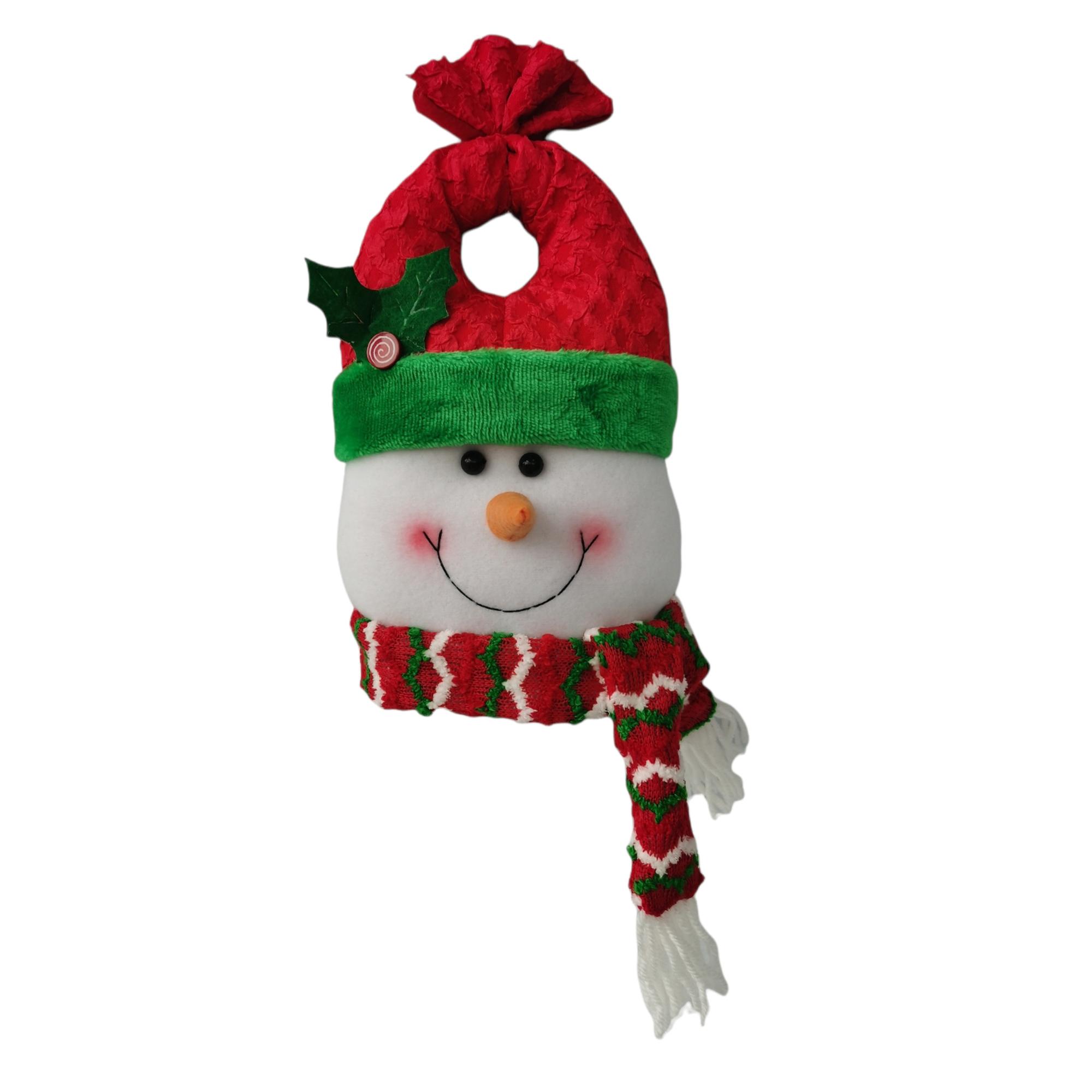 SNOWMAN HEAD DOORKNOB HANGER - 150-8100525B