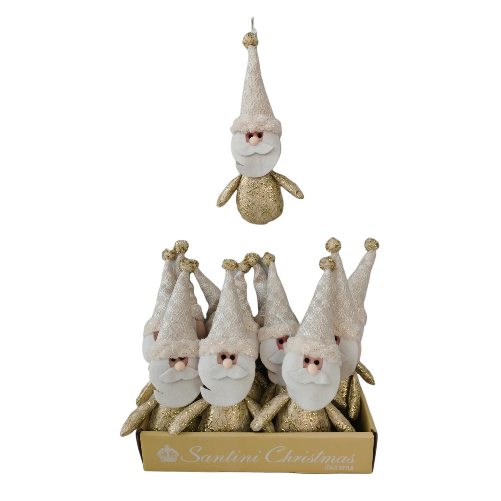 DECORAÇÃO SANTA 12PCS 9X4X21CM - 150-8100656A