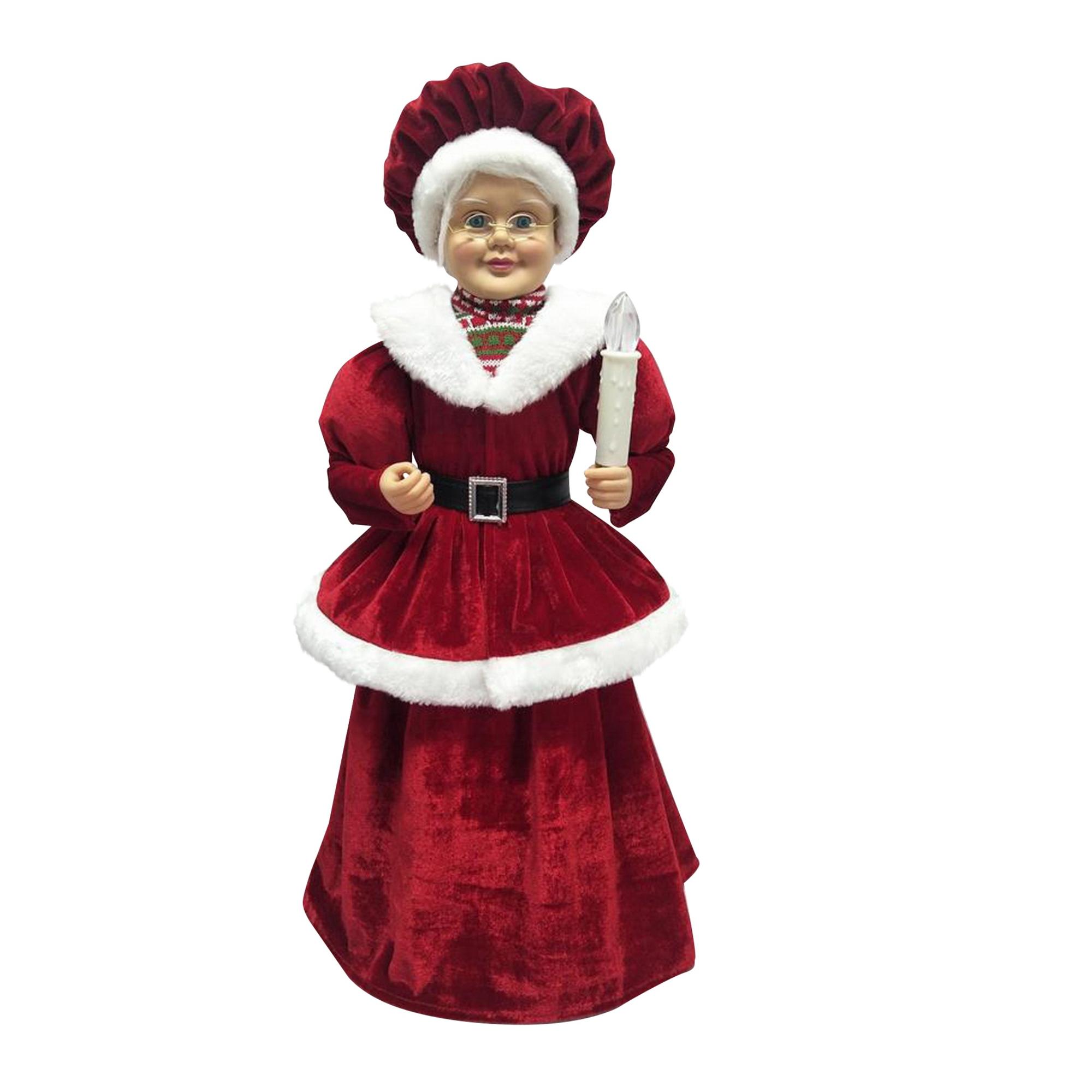 STANDING MRS SANTA 61cmH, PLAS - 160-4501240
