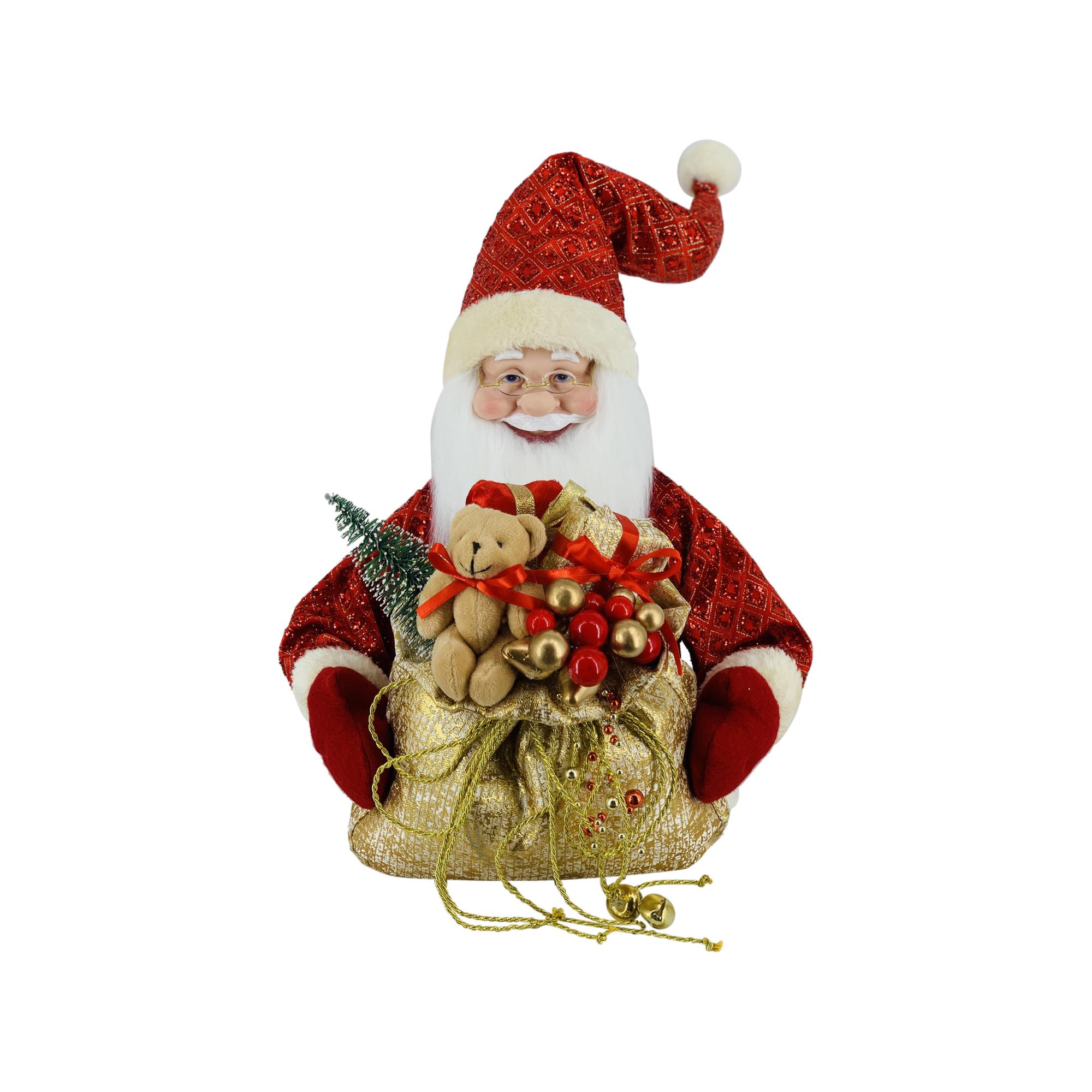 PAPAI NOEL COM PONTA DE ÁRVORE 45CM - 160-4502251