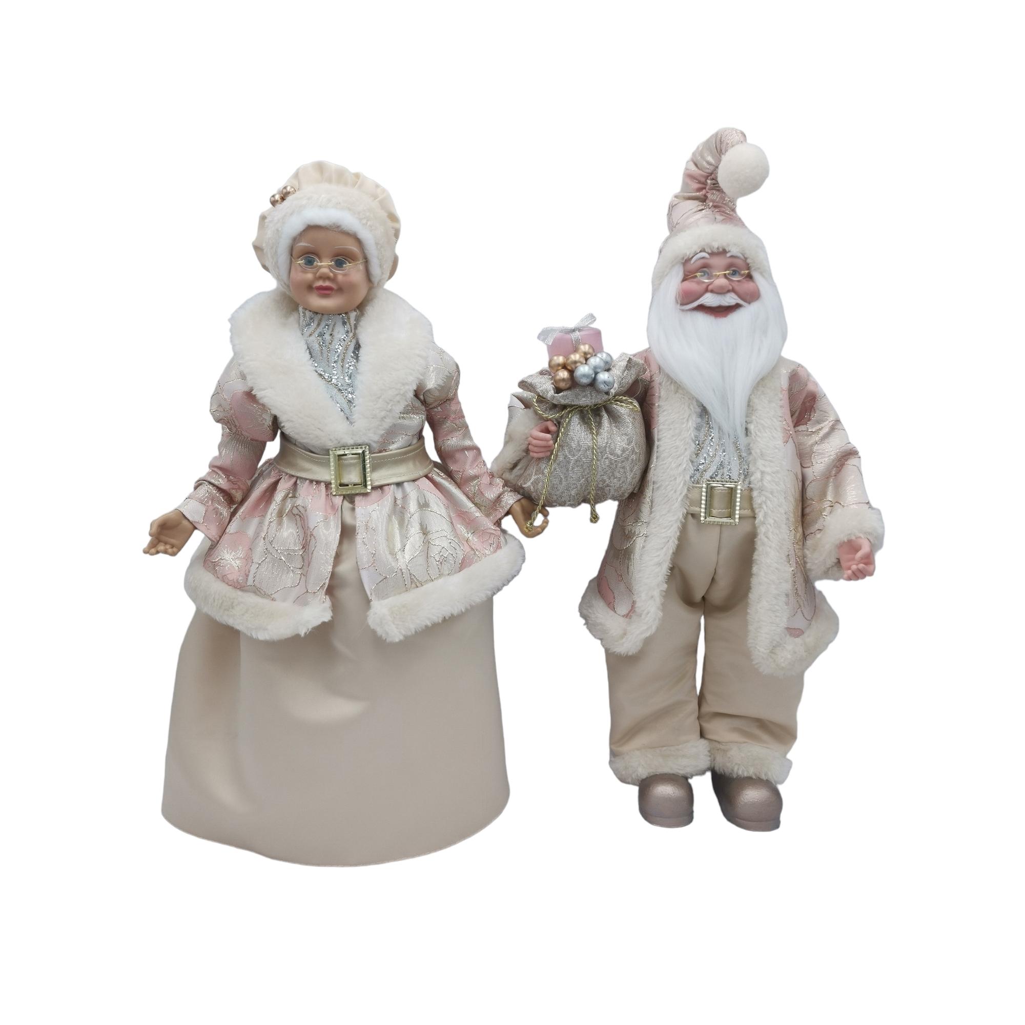 JG SANTA/MAMA SANTA DECOR 2PCS - 160-4502697