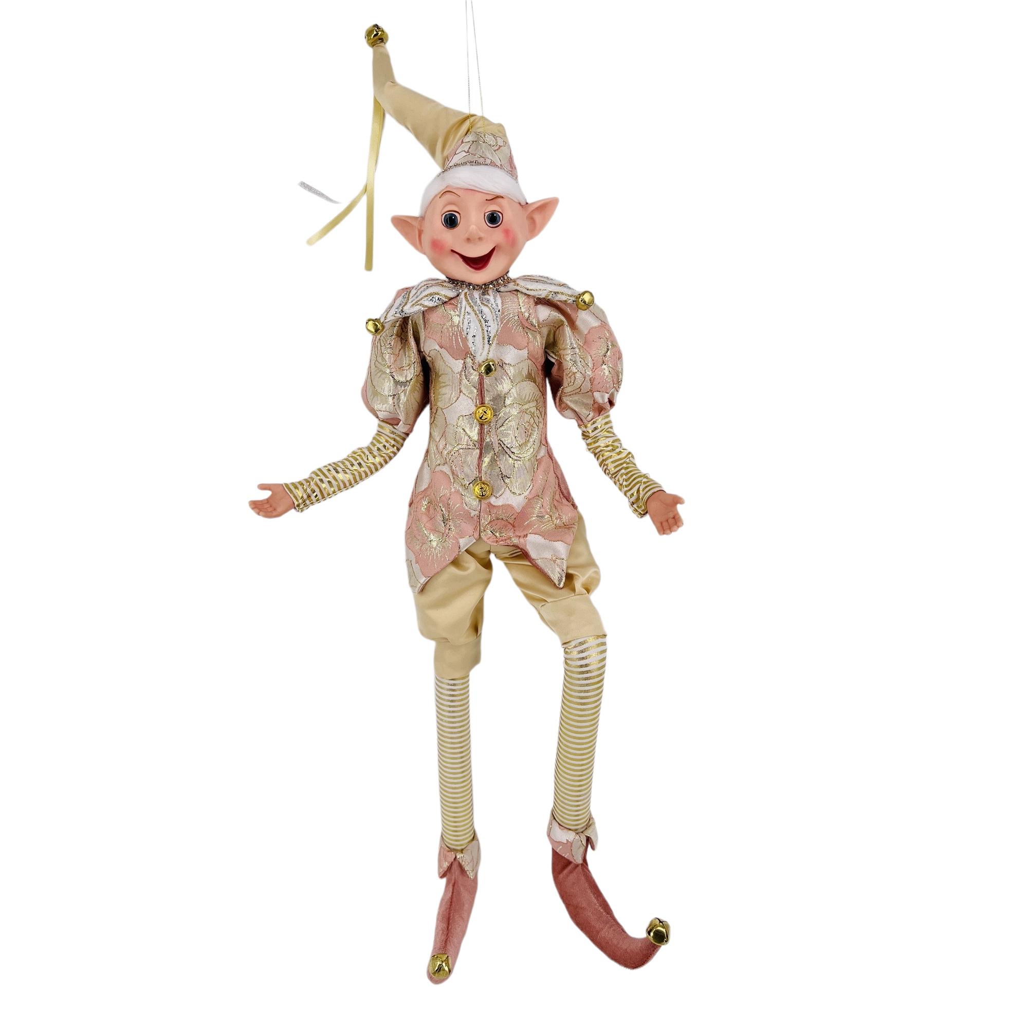 ELF ORNAMENT 71cmH PLASTIC HEAD/HANDS - 160-4502704