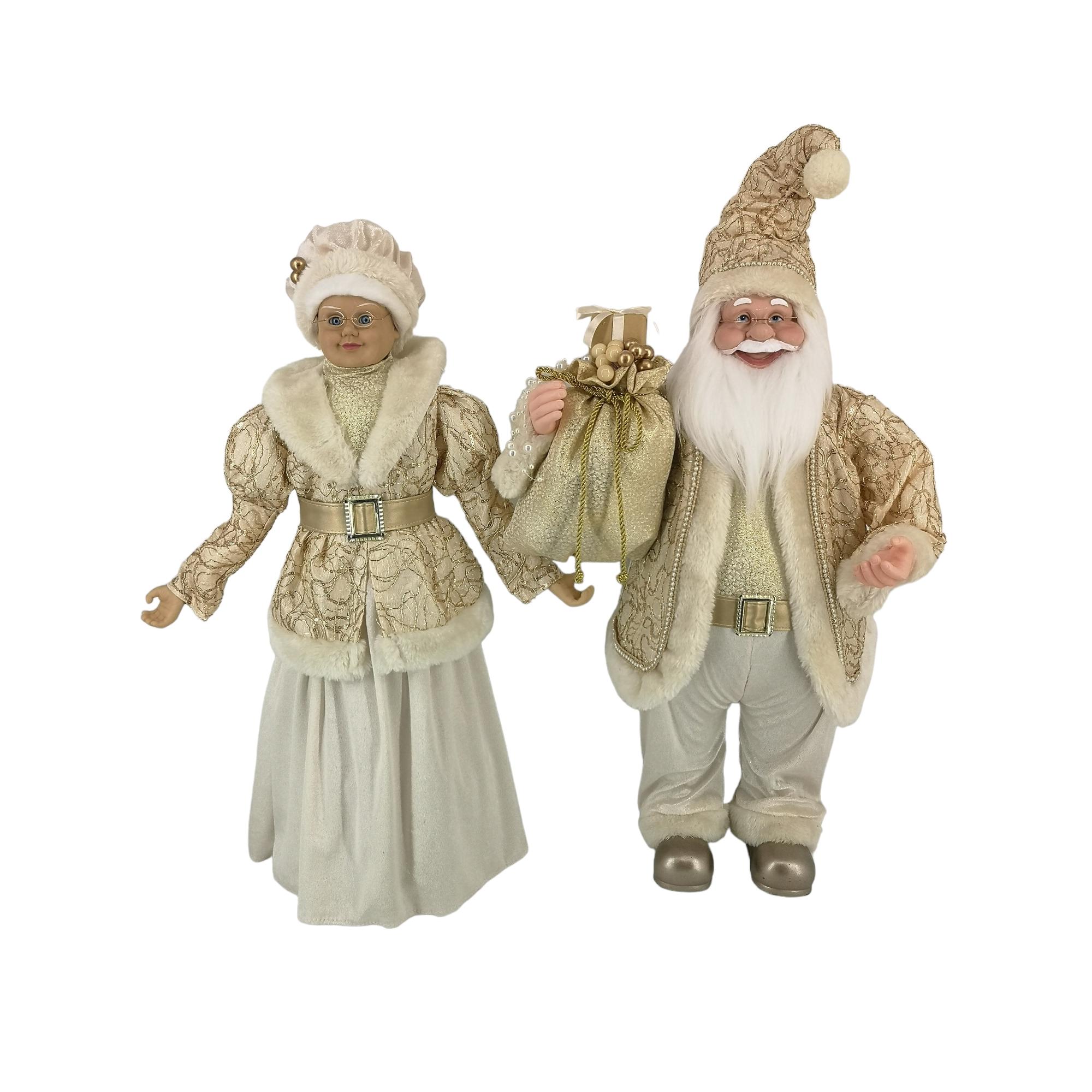 JG SANTA/MAMA SANTA DECOR 2PCS - 160-4502829