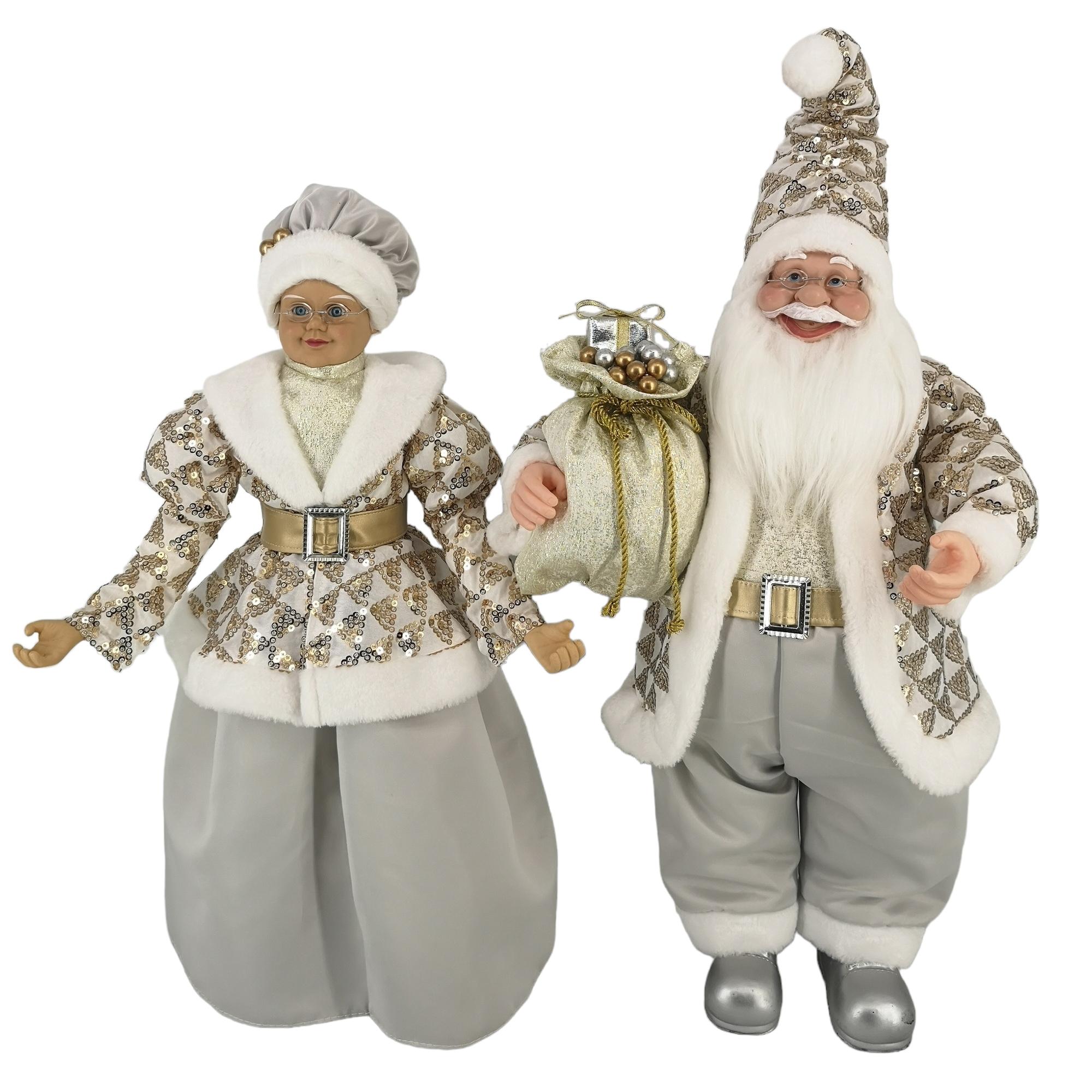 JG SANTA/MAMA SANTA DECOR 2PCS - 160-4502887