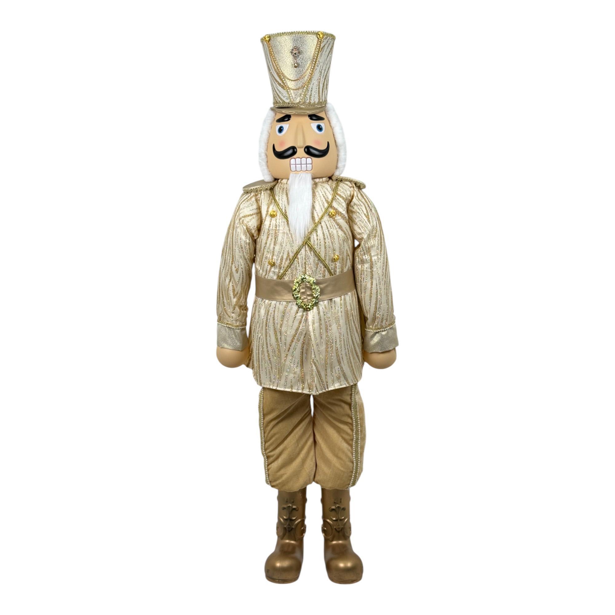 STANDING NUTCRACKER SOLDIER 182cmH PLASTIC HEAD/HANDS - 160-4503523