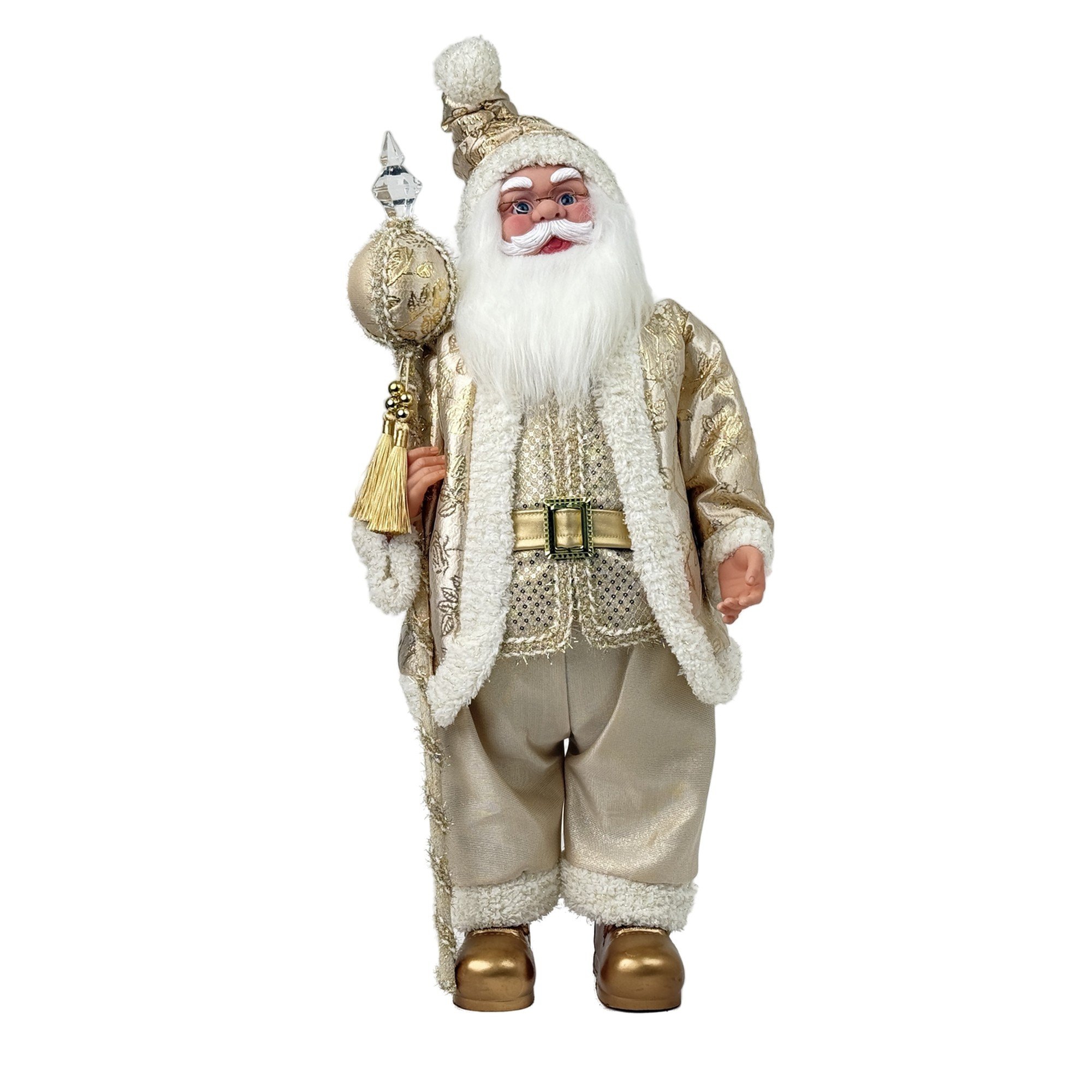 STANDING MUSICAL SANTA 71CMH PLASTIC HEADHANDS SANTA CLAUSE - 160-4503953
