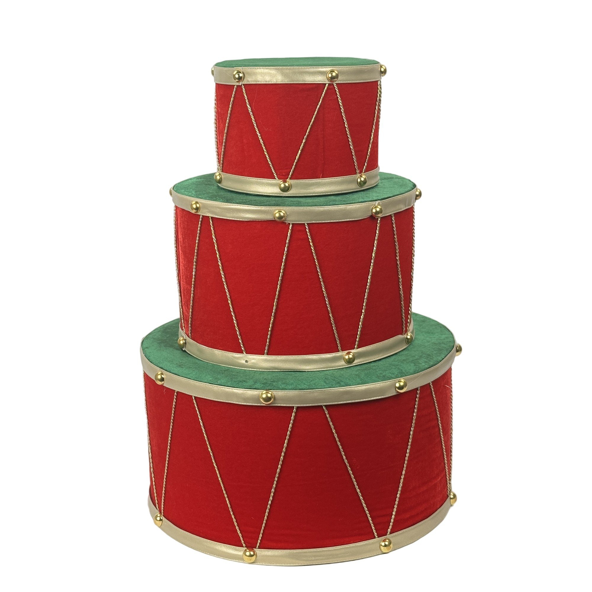 CONJUNTO DE TAMBORES DECORATIVOS JG - 160-4504040