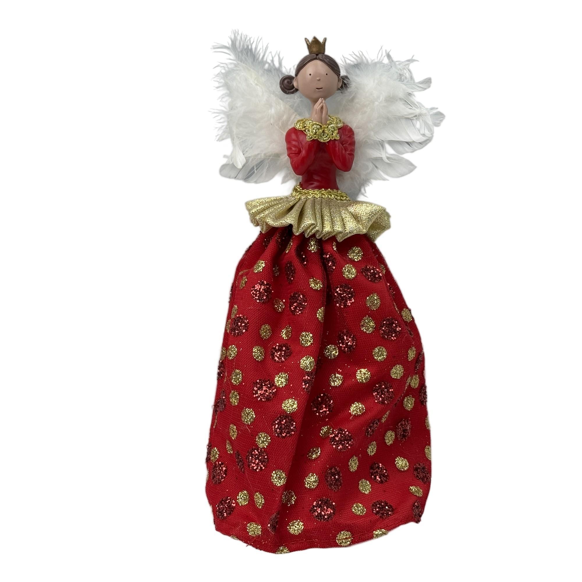 ANGEL WFEATHER WINGS 28CMH POLYRESIN HEADHANDS - 160-4504095