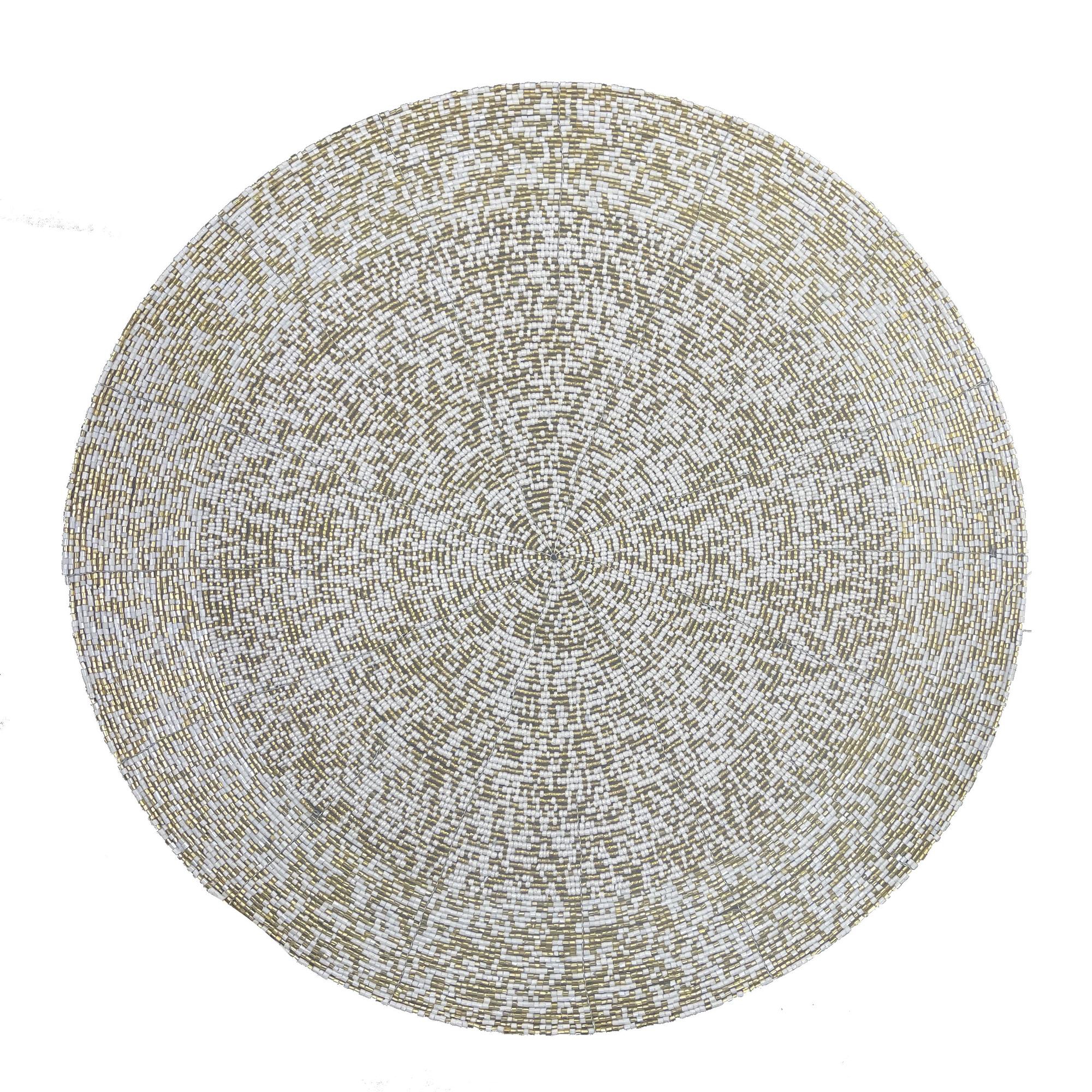 Beaded Oval Wire Placemat - 180-0800049