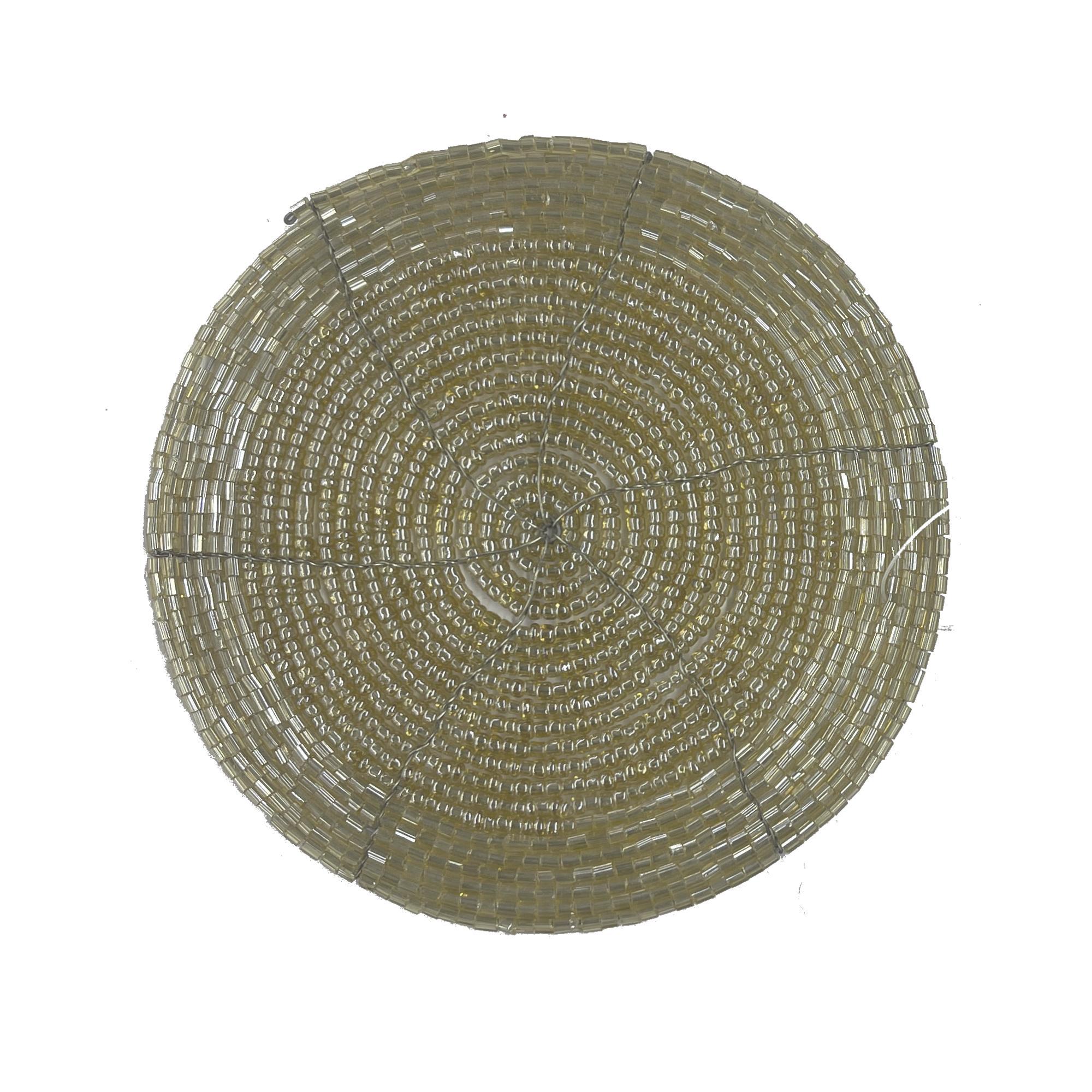 Set of 4 Beaded Coaster in wire in an Acetate Box - 180-080028
