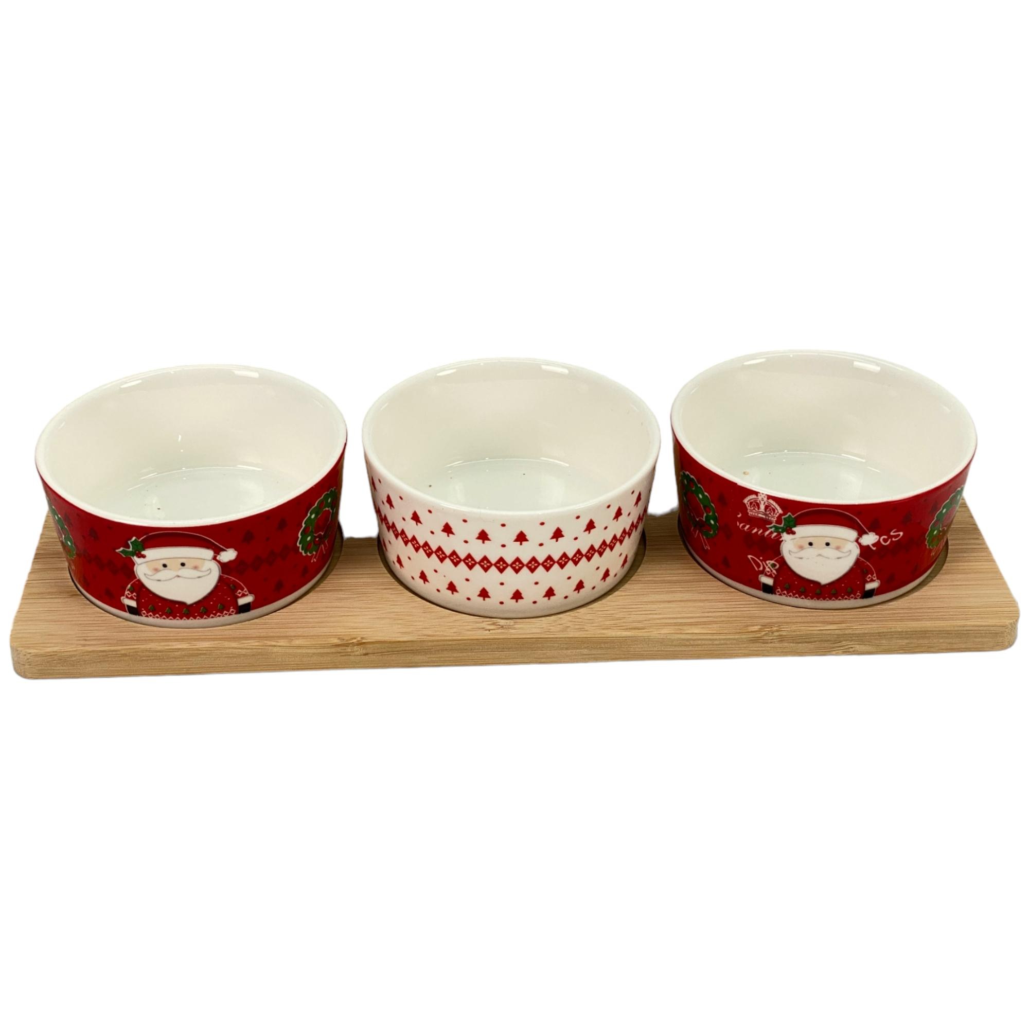 3 CERAMIC BOWL WITH DECAL DIA8.5X4
1 BAMBOO TRAY - 180-2000051