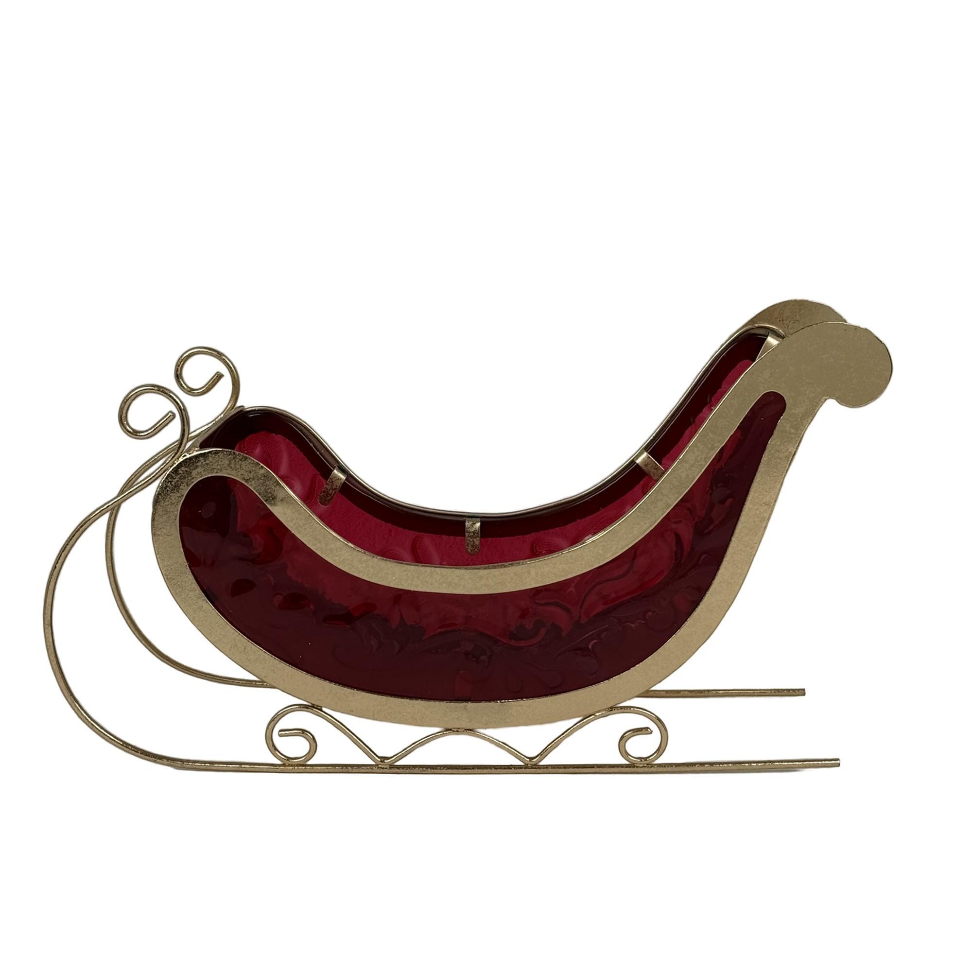 METAL /GLASS  SLEIGH - 180-2500099