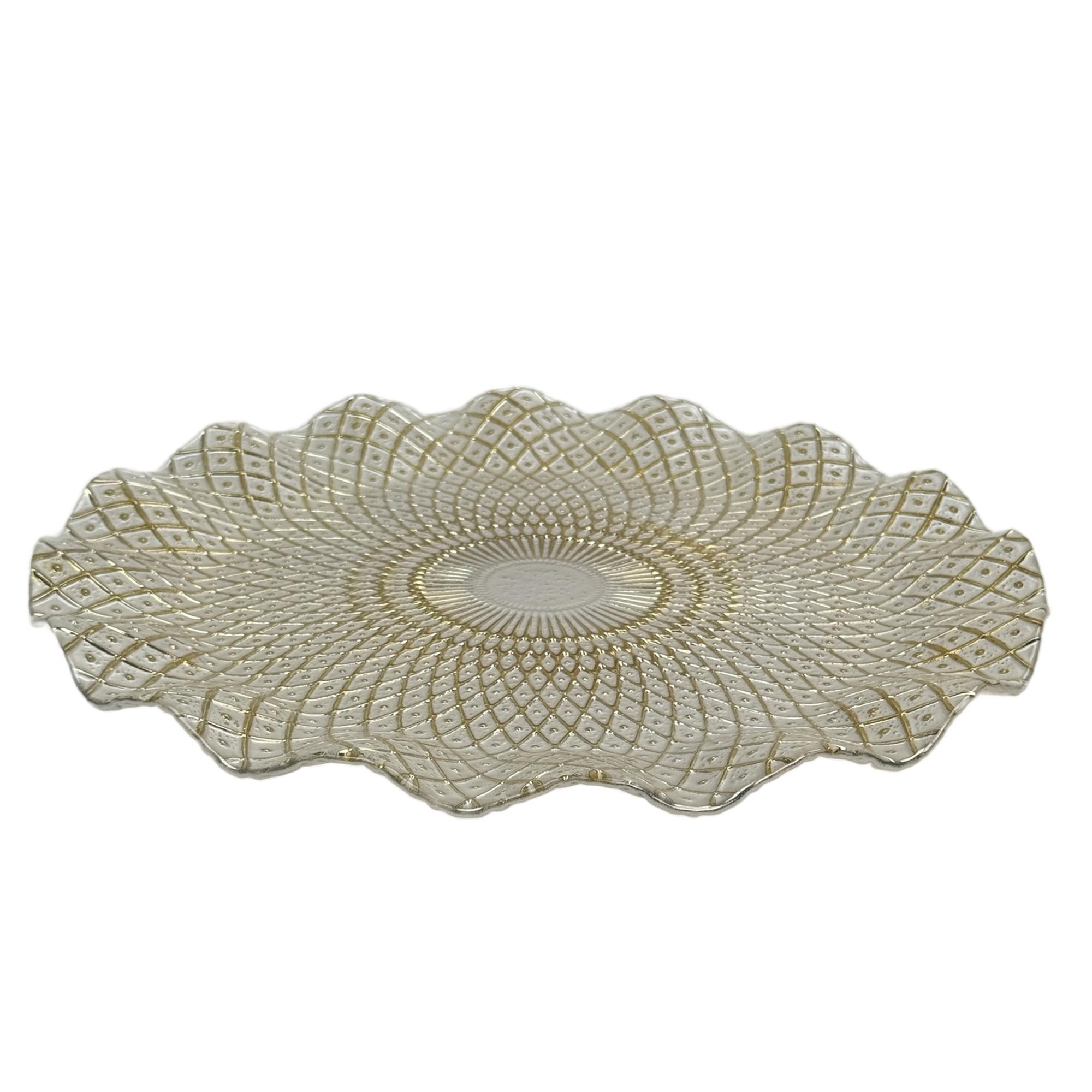 PORTAPLATO DE VIDRIO 33.3X33.3 - 180-3200129