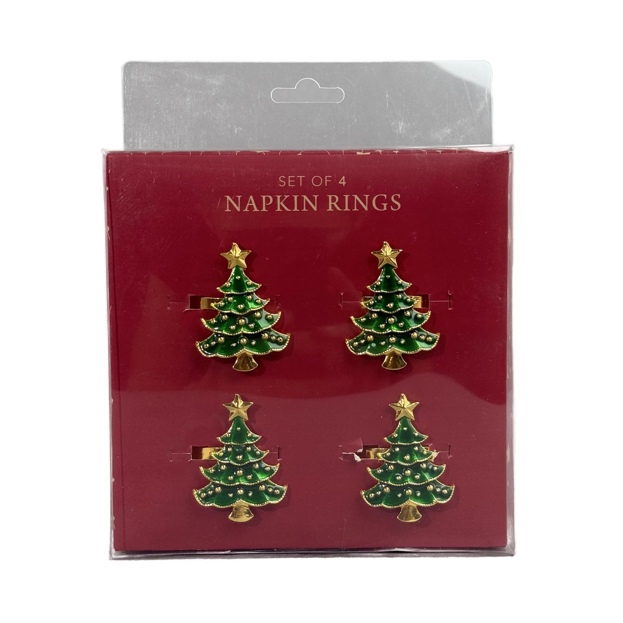 SET OF 4 NAPKIN RINGS - 180-4000003