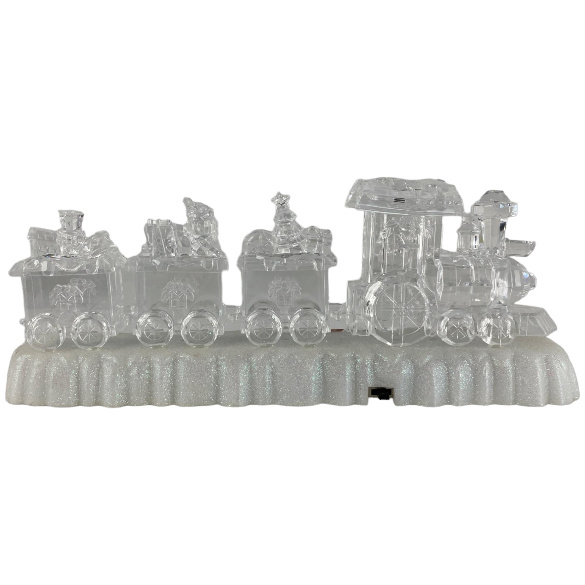 MUSICAL LED LIGHTED TRAIN ON BASE  USES 3 "AAA" BATTERIES (N - 200-1000155