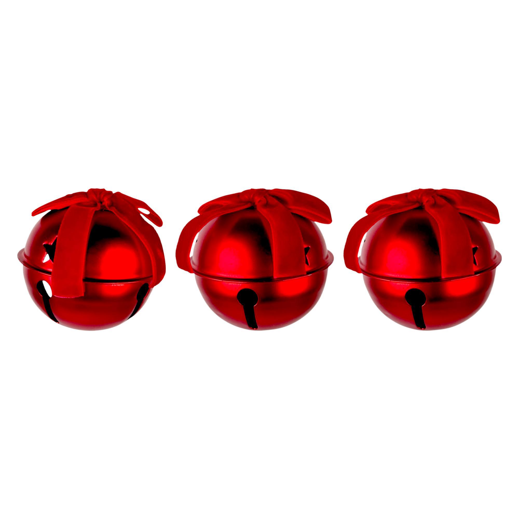 X'MAS METAL BELL3 ASST RED/GOLD/RED) - 200-2000425