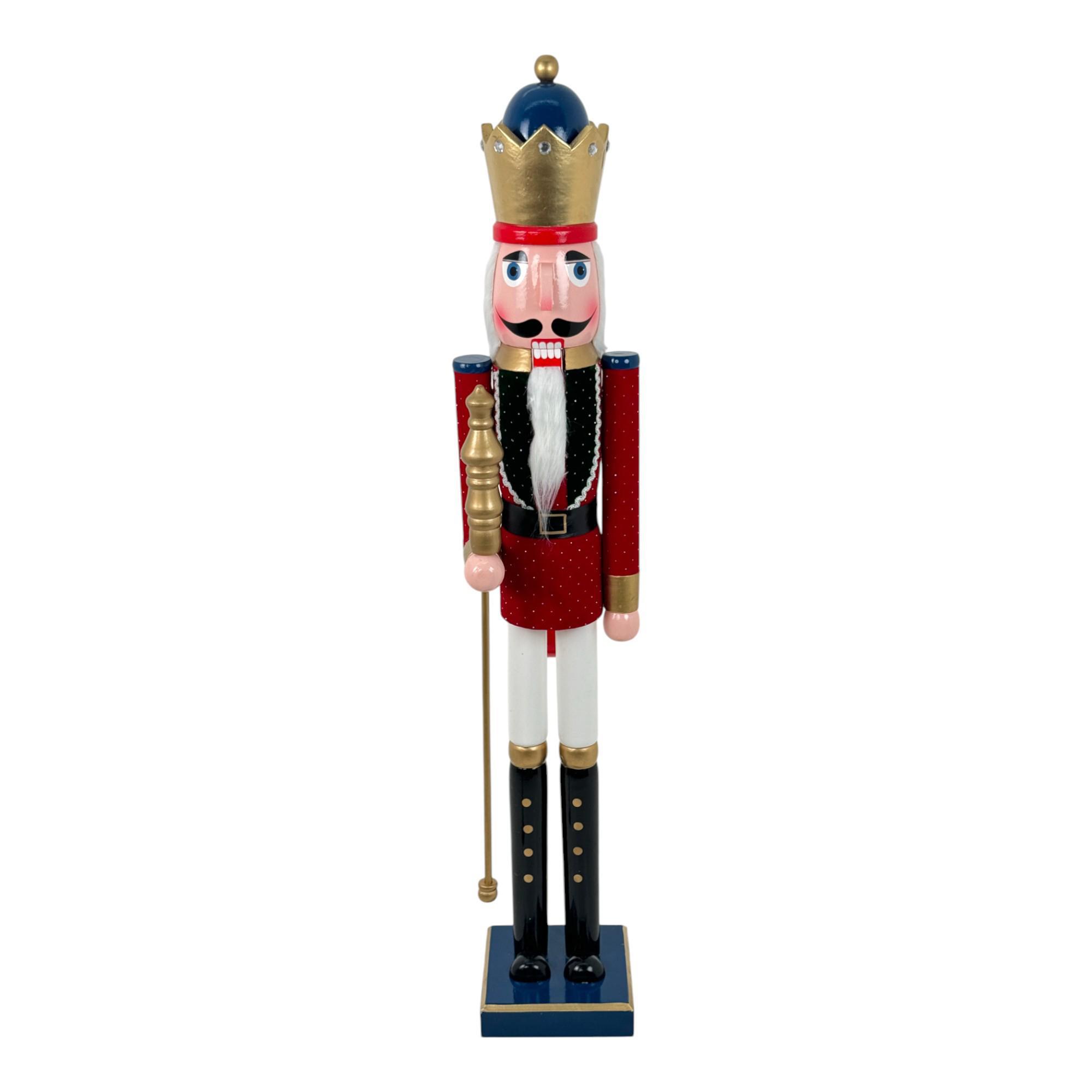 38cm WOODED NUTCRACKER - 200-4100373