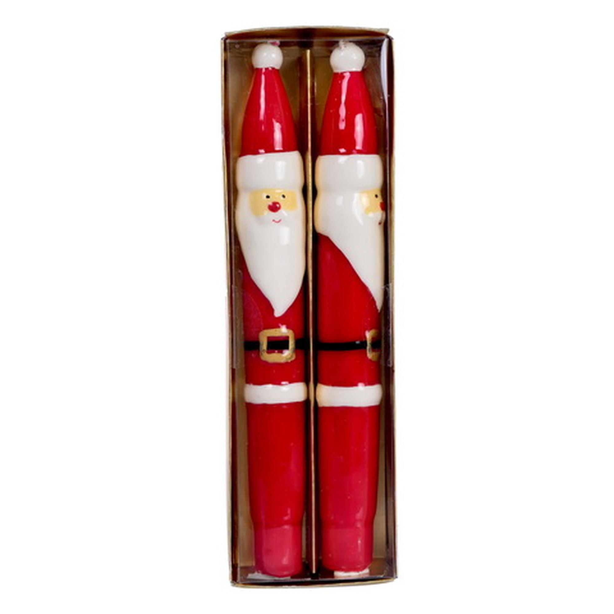 S/2 SANTA DINNER CANDLE - 200-6400026
