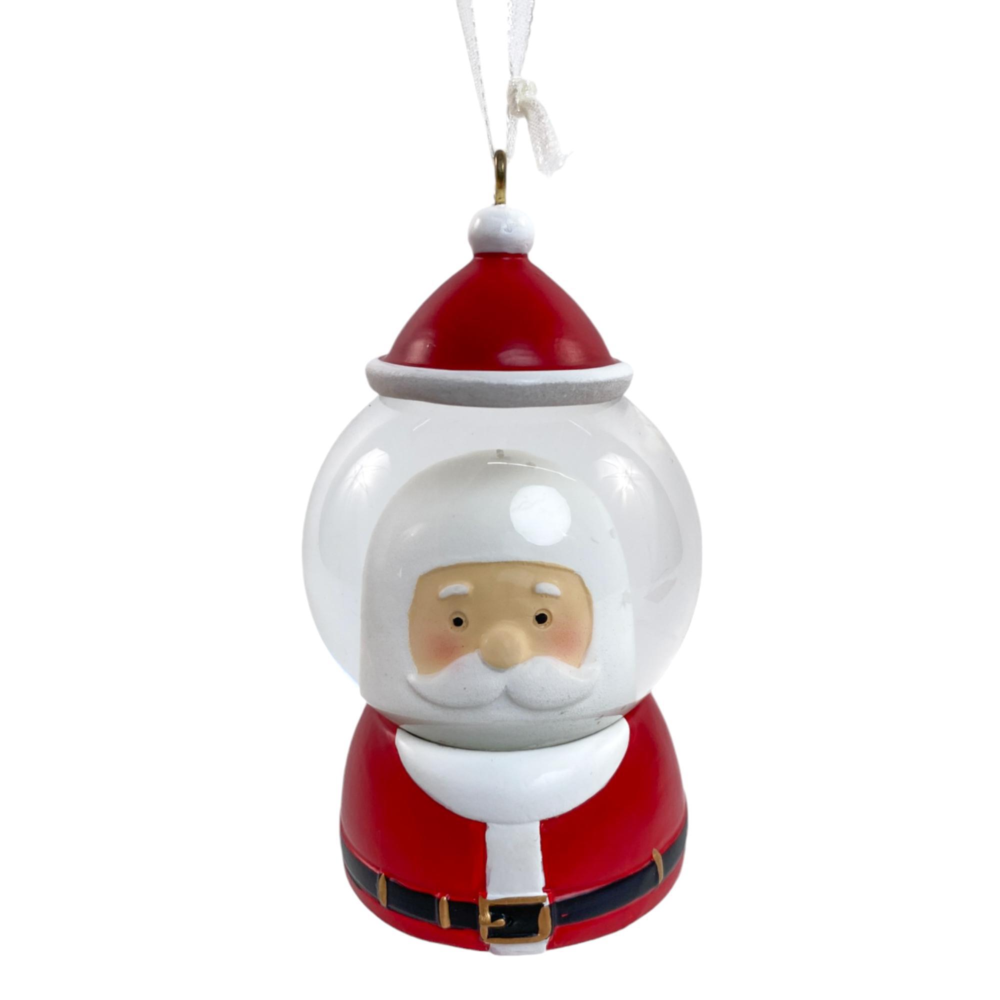45MM SANTA CLAUS SNOWGLOBE HANGING ORNAMENT - 200-7400030