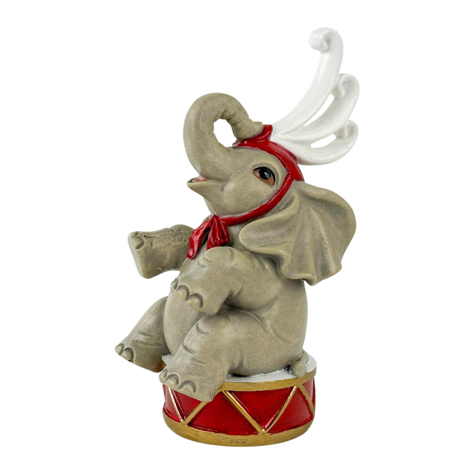 ELEFANTE DECORATIVO EM POLIÉSTER 14 - 201-0100361