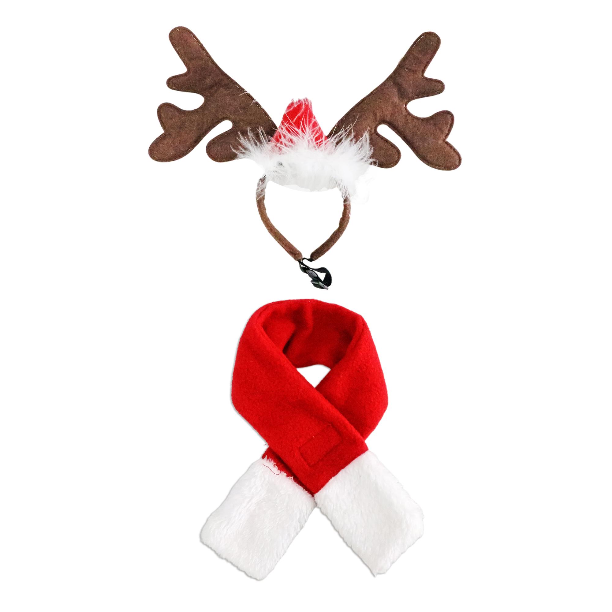 SET OF 2 CHRISTMAS PET SET INCLUDE HEADBAND AND SCARF.HEADBA - 201-0300669